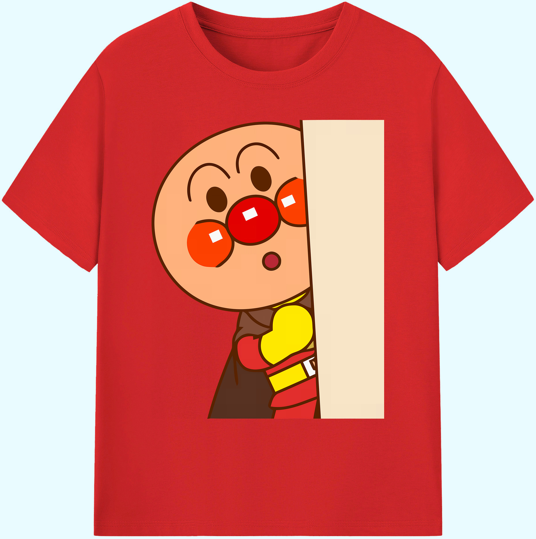 （画像用） アンパンマン Anpanman 綿100％ メンズ半袖Tシャツ｜肌触りやわらか＆通気性