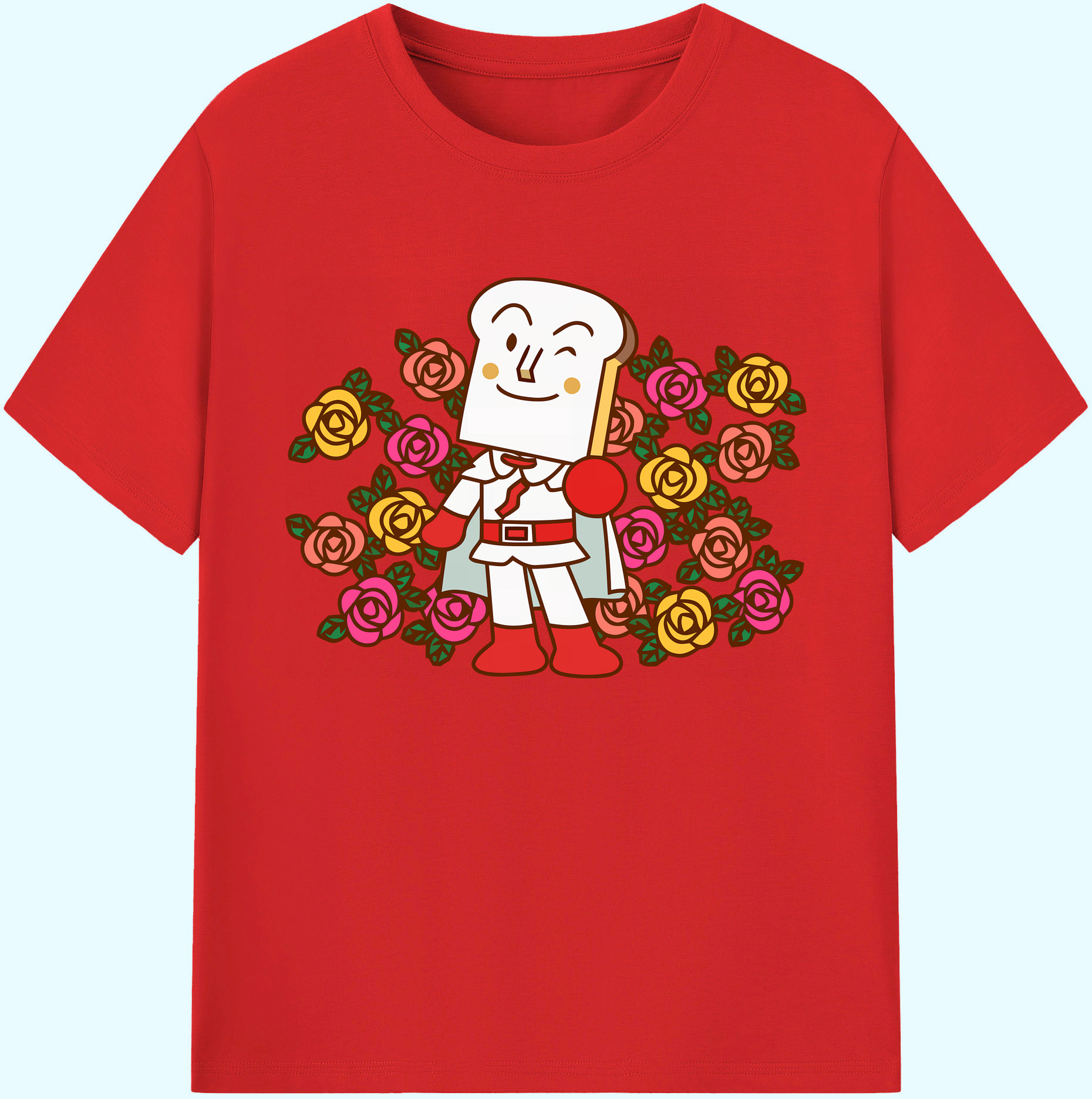 （画像用） アンパンマン Anpanman 綿100％ メンズ半袖Tシャツ｜肌触りやわらか＆通気性