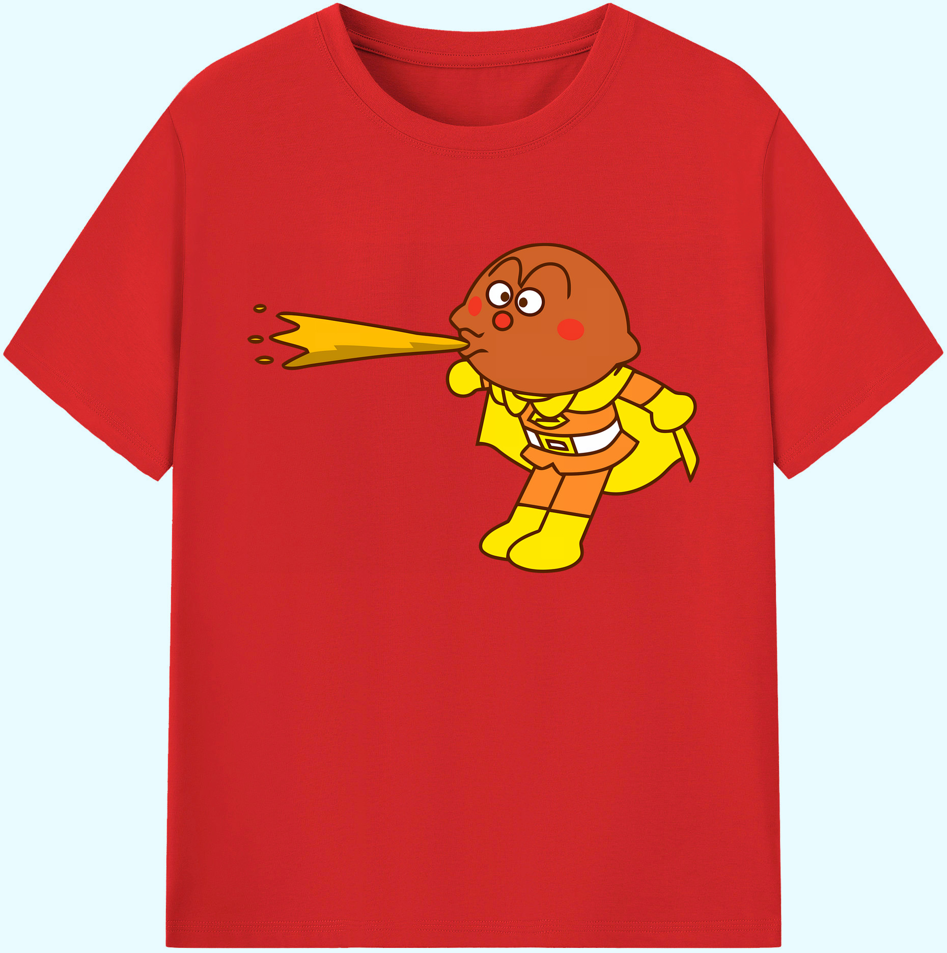 （画像用） アンパンマン Anpanman 綿100％ メンズ半袖Tシャツ｜肌触りやわらか＆通気性