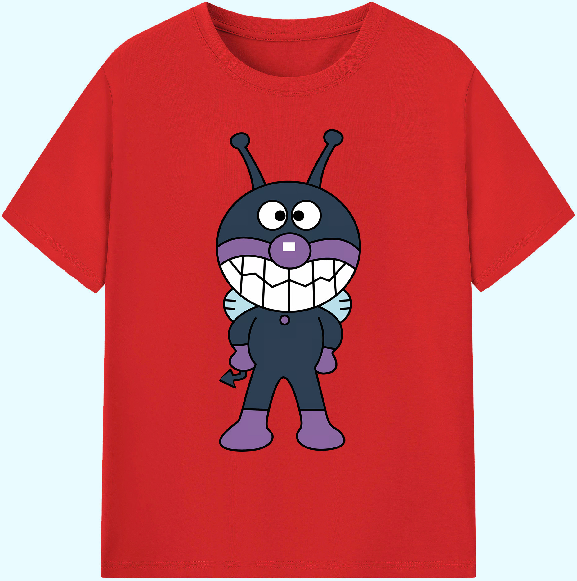 （画像用） アンパンマン Anpanman 綿100％ メンズ半袖Tシャツ｜肌触りやわらか＆通気性