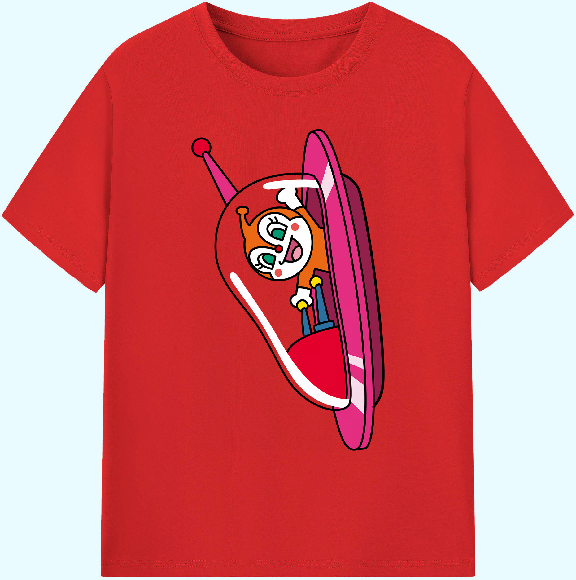 （画像用） アンパンマン Anpanman 綿100％ メンズ半袖Tシャツ｜肌触りやわらか＆通気性