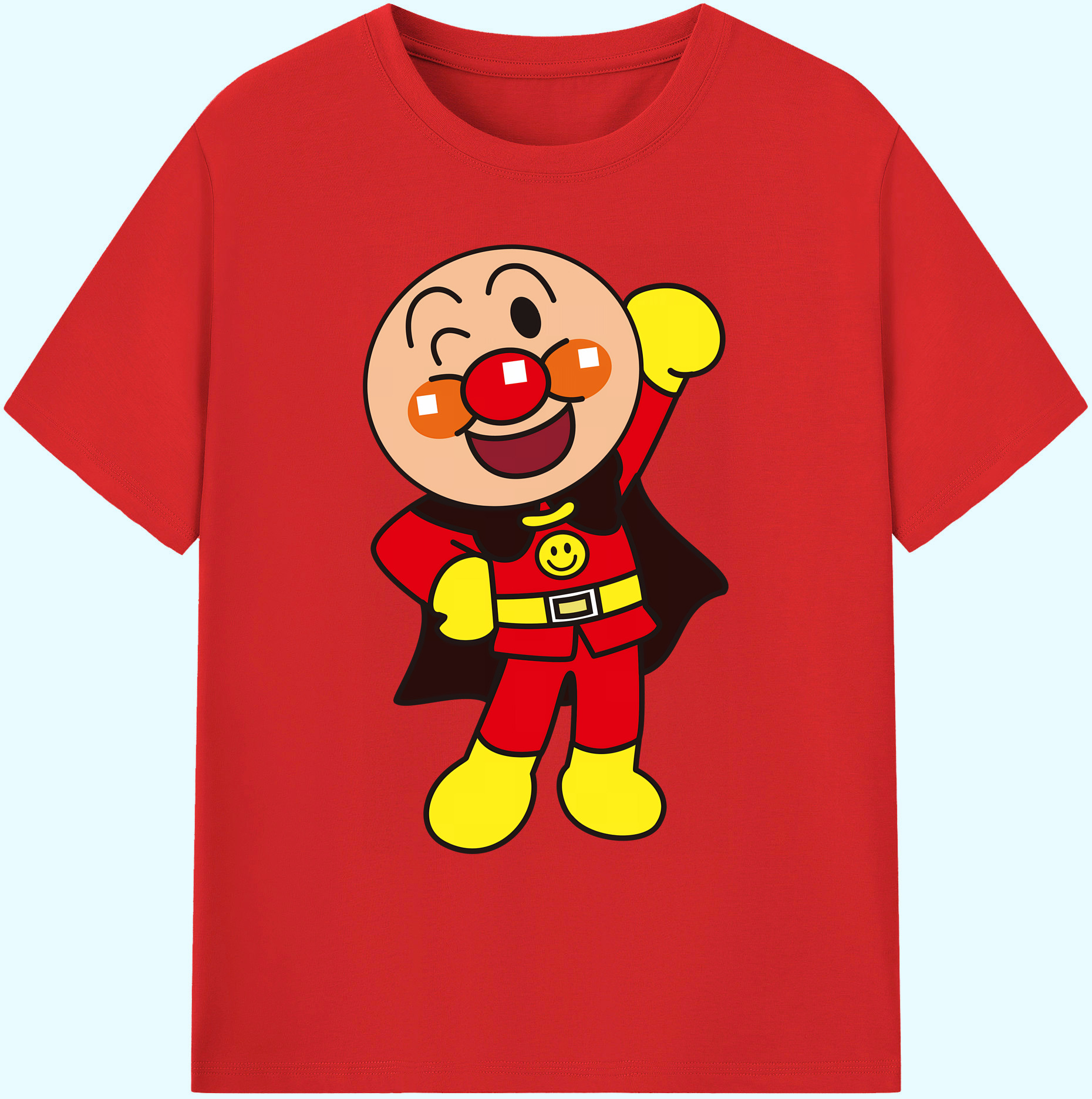 （画像用） アンパンマン Anpanman 綿100％ メンズ半袖Tシャツ｜肌触りやわらか＆通気性