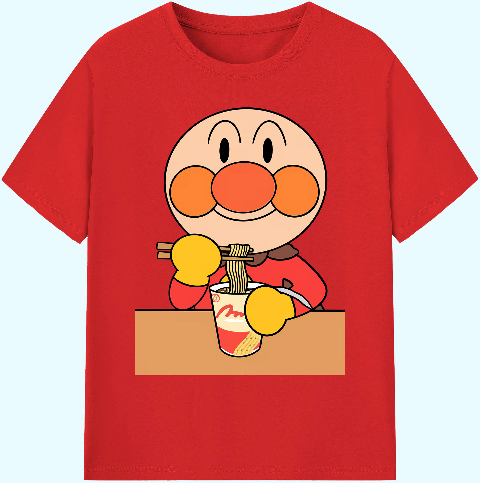 （画像用） アンパンマン Anpanman 綿100％ メンズ半袖Tシャツ｜肌触りやわらか＆通気性