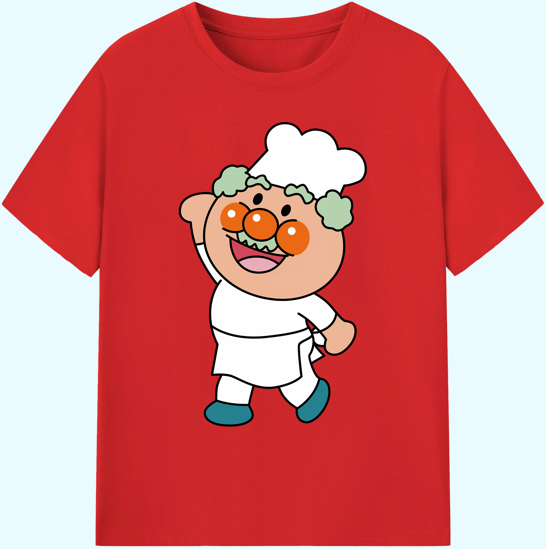 （画像用） アンパンマン Anpanman 綿100％ メンズ半袖Tシャツ｜肌触りやわらか＆通気性