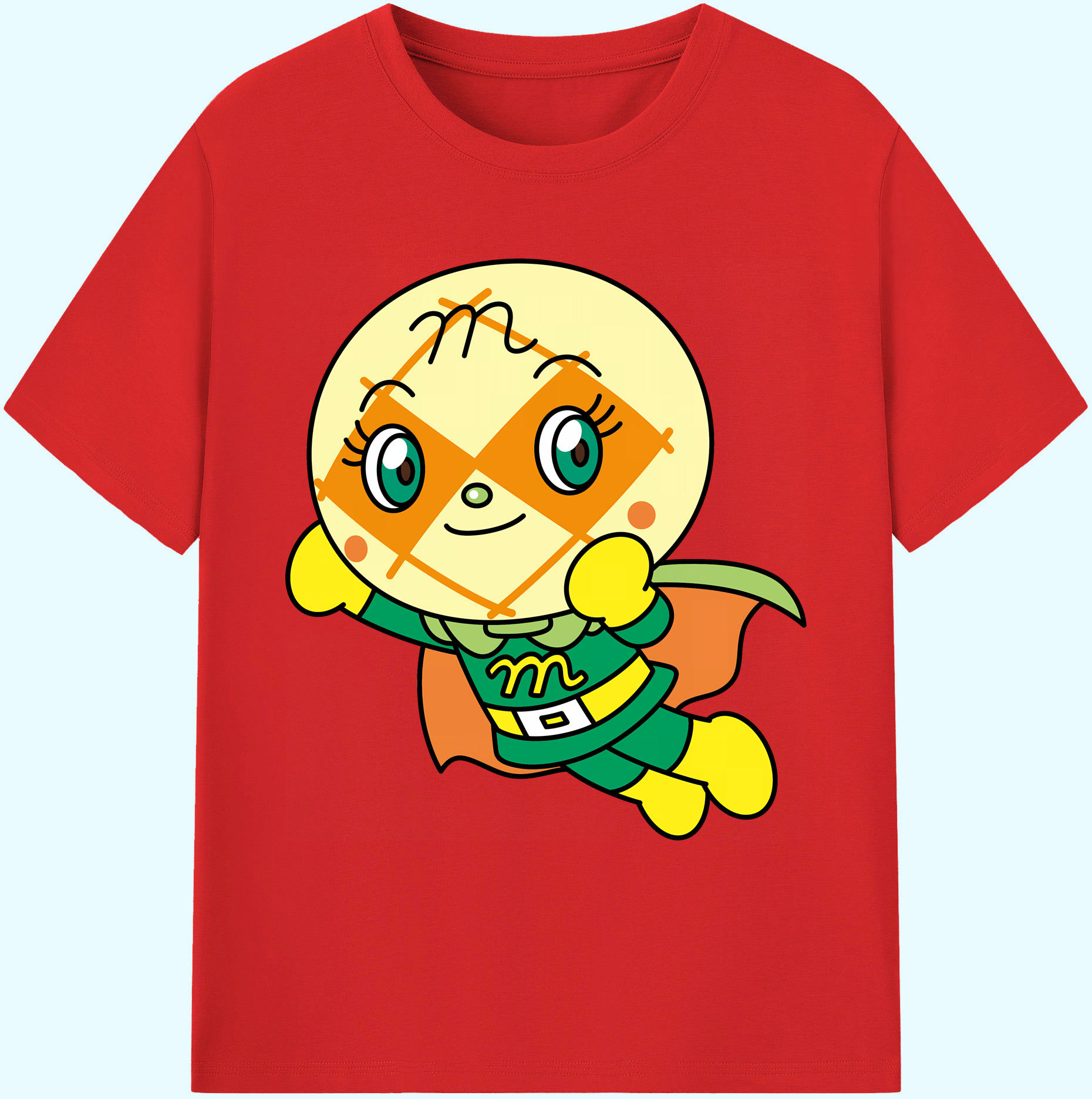 （画像用） アンパンマン Anpanman 綿100％ メンズ半袖Tシャツ｜肌触りやわらか＆通気性