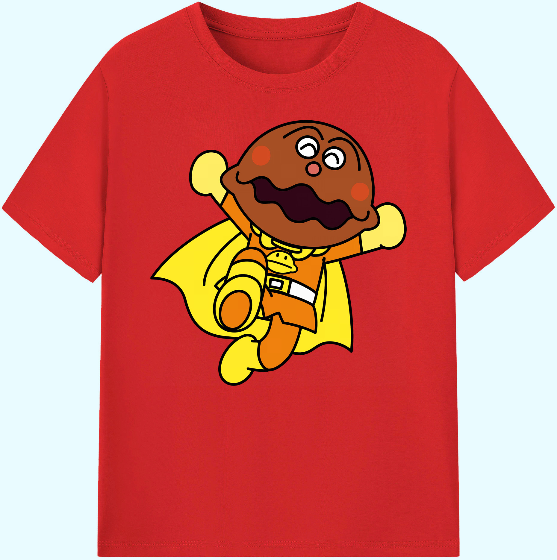 （画像用） アンパンマン Anpanman 綿100％ メンズ半袖Tシャツ｜肌触りやわらか＆通気性