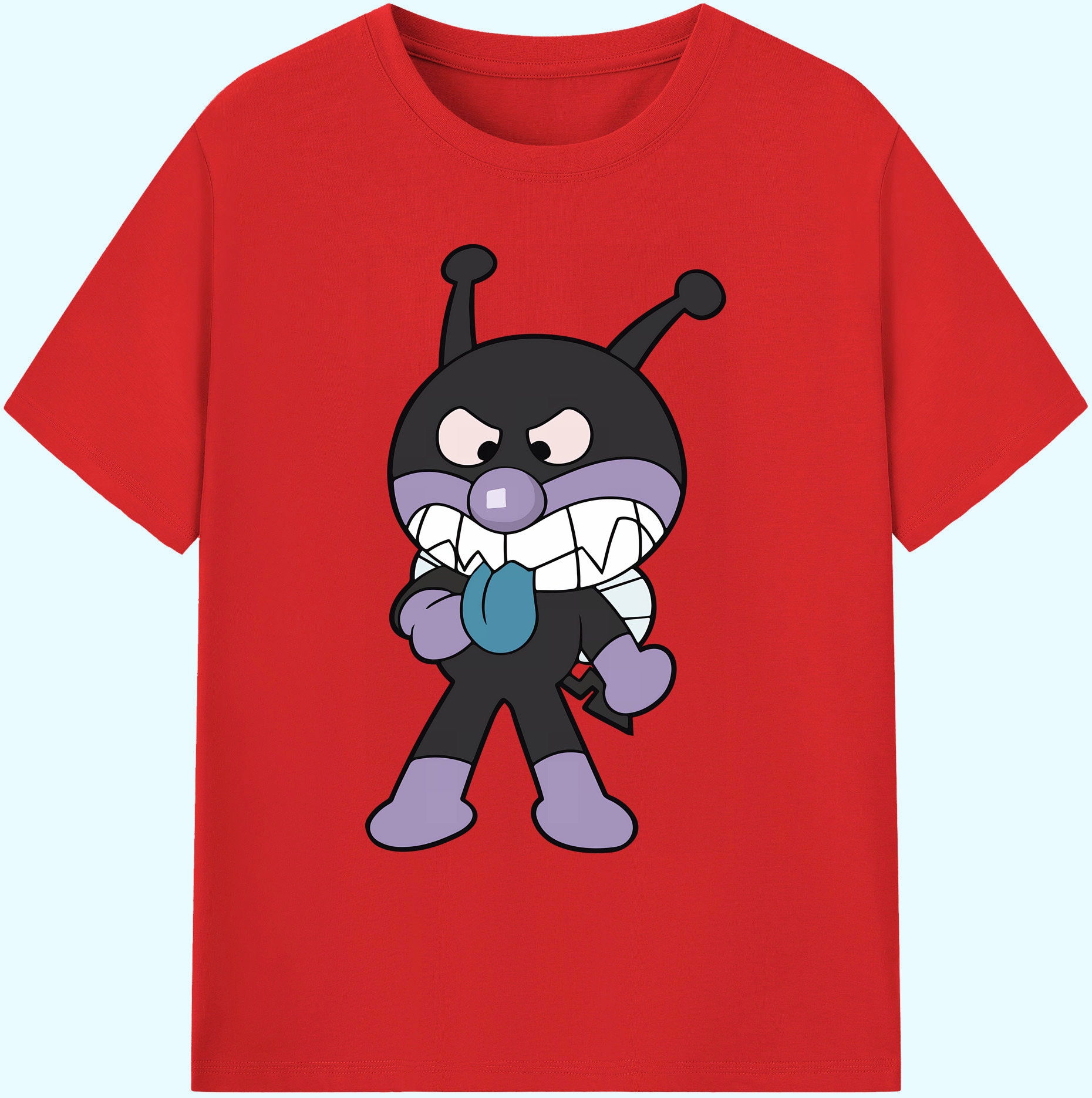 （画像用） アンパンマン Anpanman 綿100％ メンズ半袖Tシャツ｜肌触りやわらか＆通気性