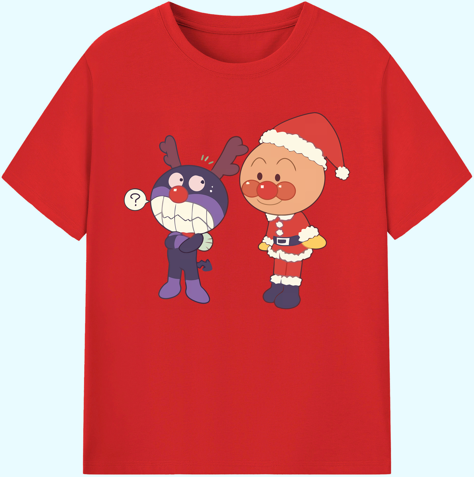 （画像用） アンパンマン Anpanman 綿100％ メンズ半袖Tシャツ｜肌触りやわらか＆通気性