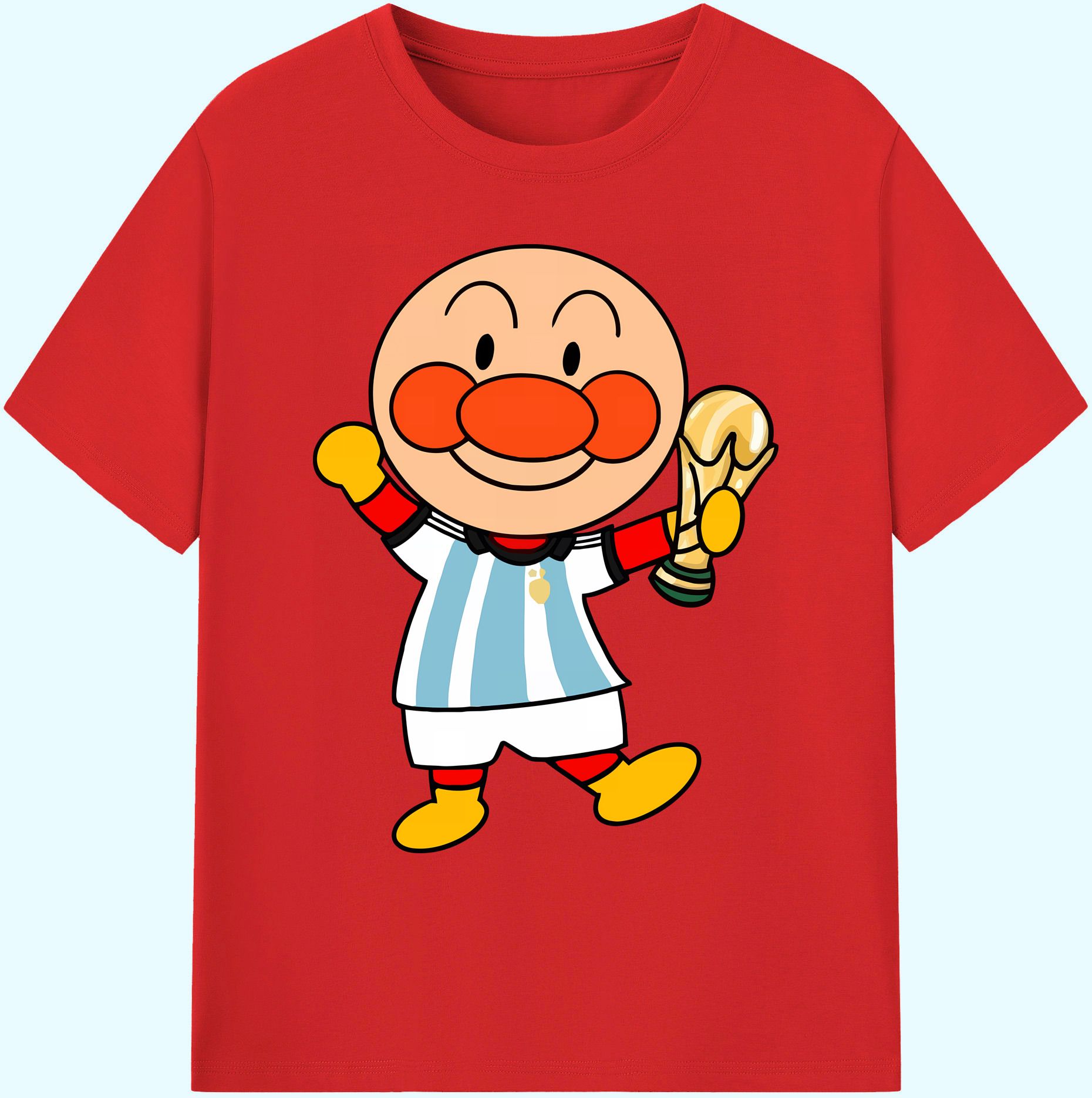 （画像用） アンパンマン Anpanman 綿100％ メンズ半袖Tシャツ｜肌触りやわらか＆通気性