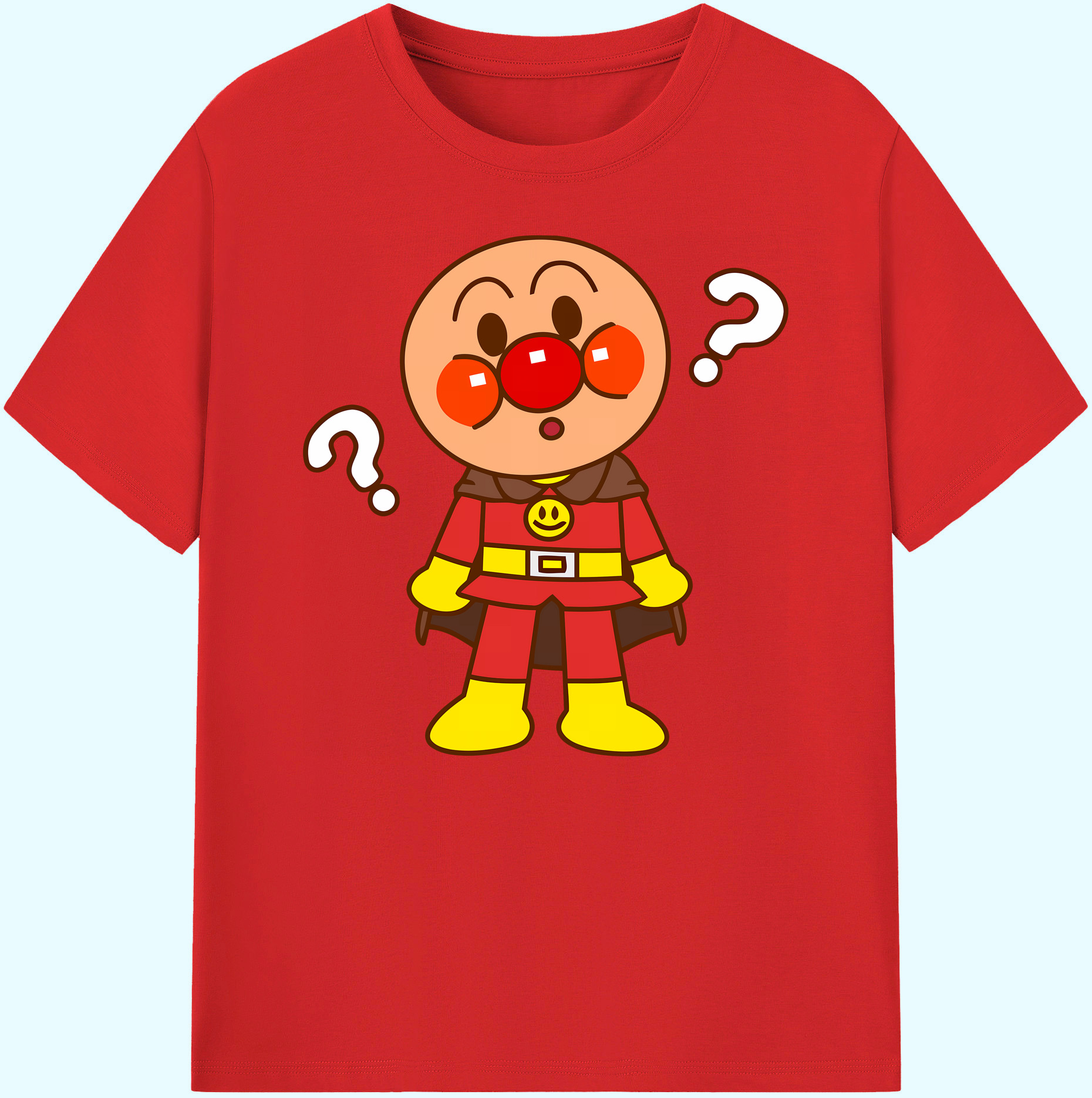 （画像用） アンパンマン Anpanman 綿100％ メンズ半袖Tシャツ｜肌触りやわらか＆通気性