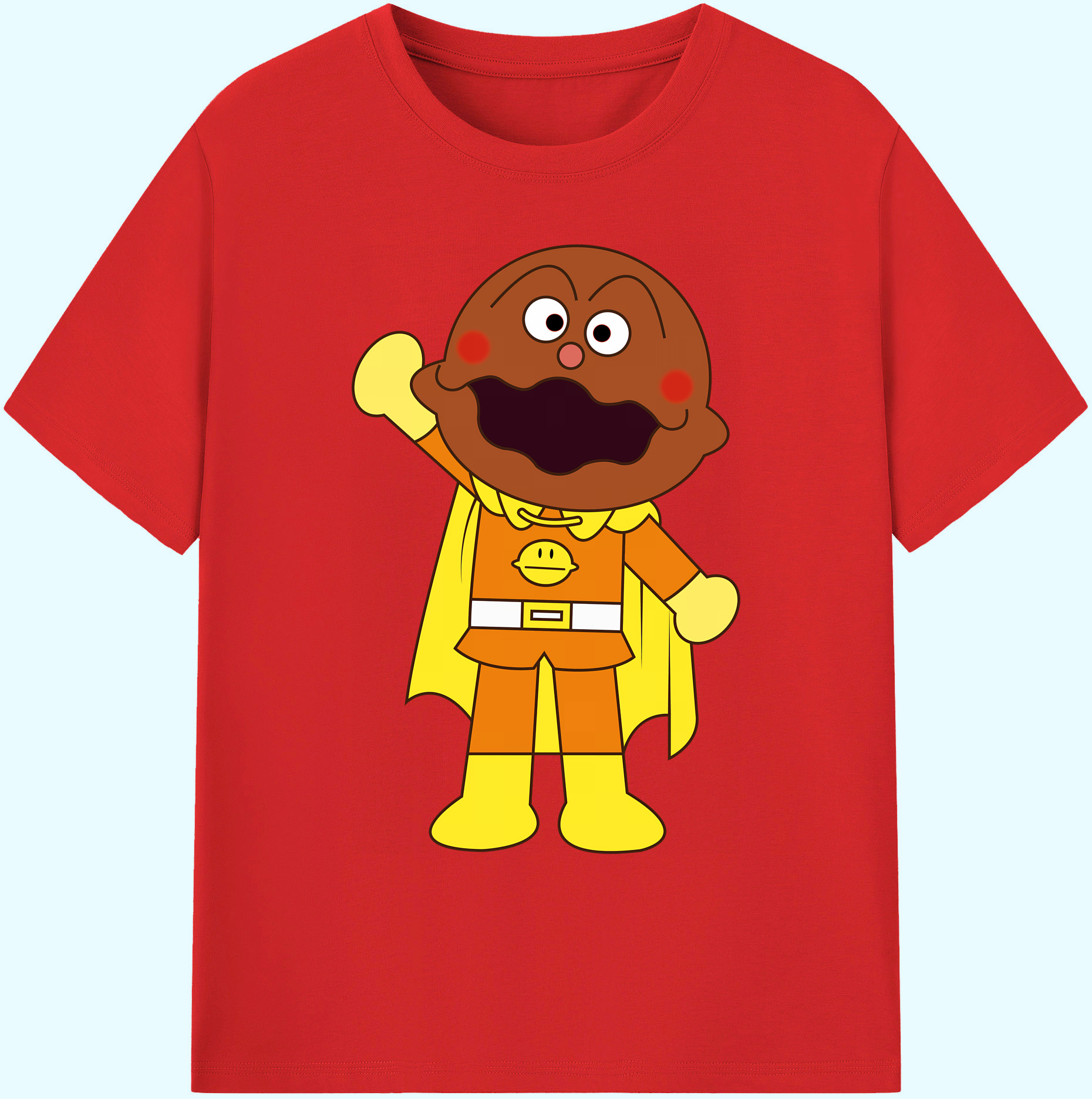 （画像用） アンパンマン Anpanman 綿100％ メンズ半袖Tシャツ｜肌触りやわらか＆通気性