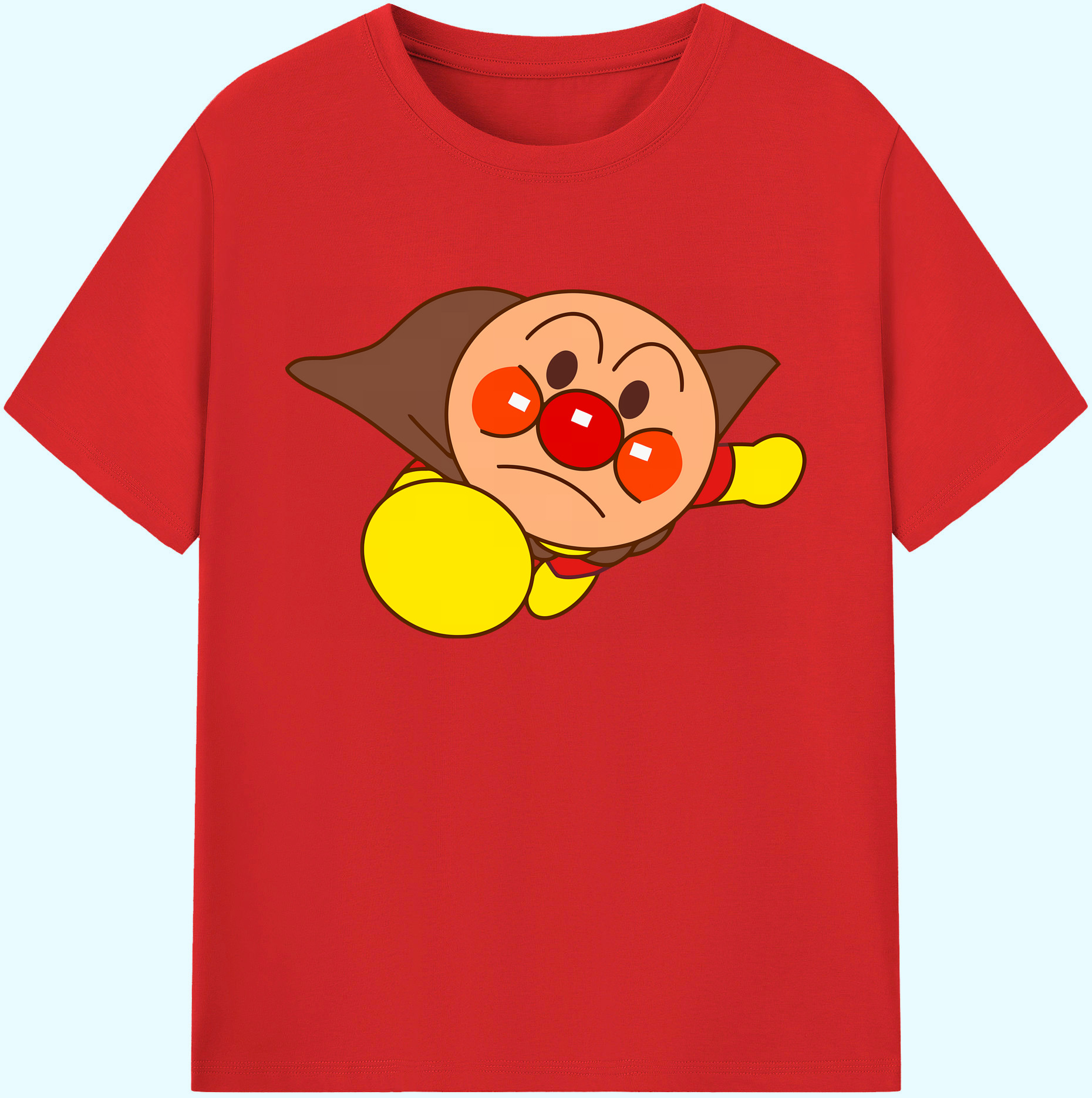 （画像用） アンパンマン Anpanman 綿100％ メンズ半袖Tシャツ｜肌触りやわらか＆通気性