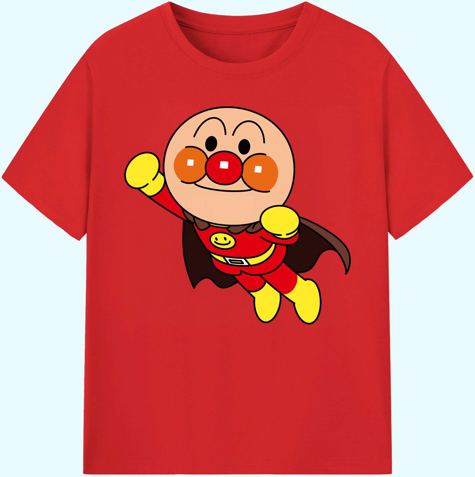 （画像用） アンパンマン Anpanman 綿100％ メンズ半袖Tシャツ｜肌触りやわらか＆通気性