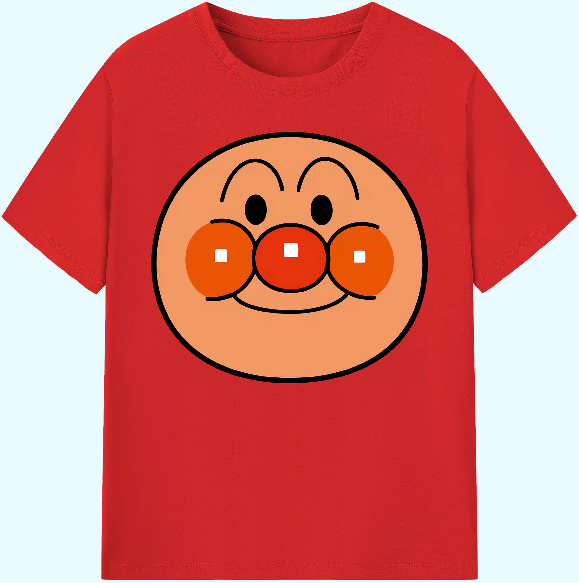 （画像用） アンパンマン Anpanman 綿100％ メンズ半袖Tシャツ｜肌触りやわらか＆通気性