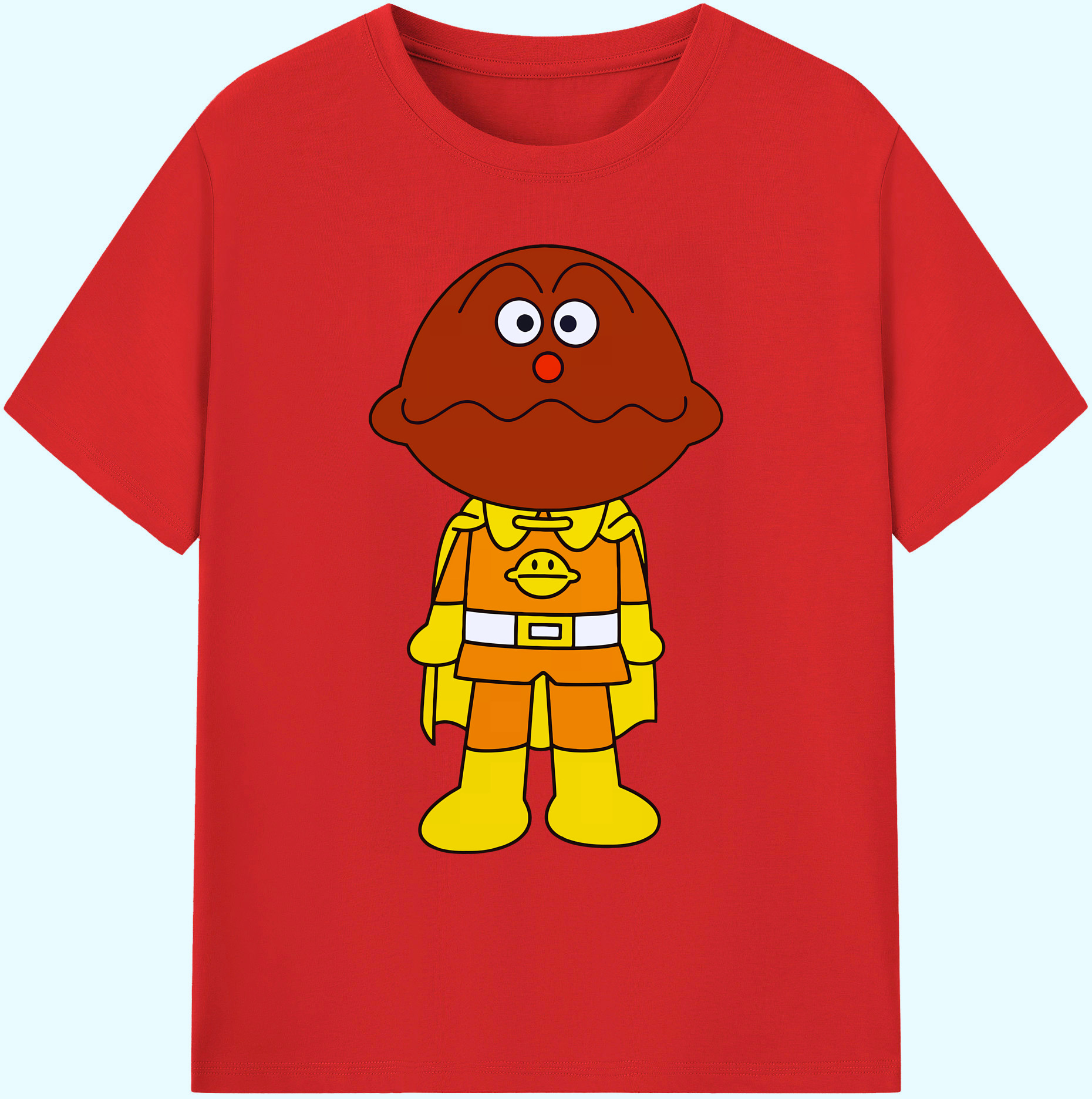 （画像用） アンパンマン Anpanman 綿100％ メンズ半袖Tシャツ｜肌触りやわらか＆通気性