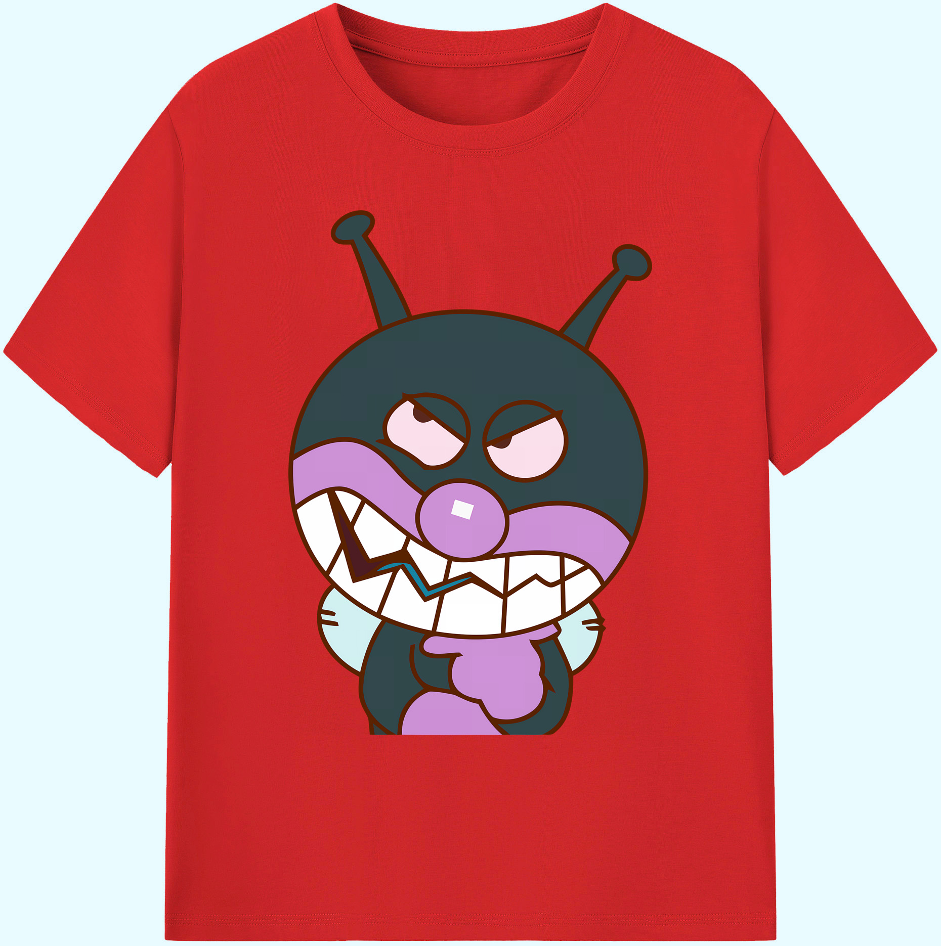 （画像用） アンパンマン Anpanman 綿100％ メンズ半袖Tシャツ｜肌触りやわらか＆通気性