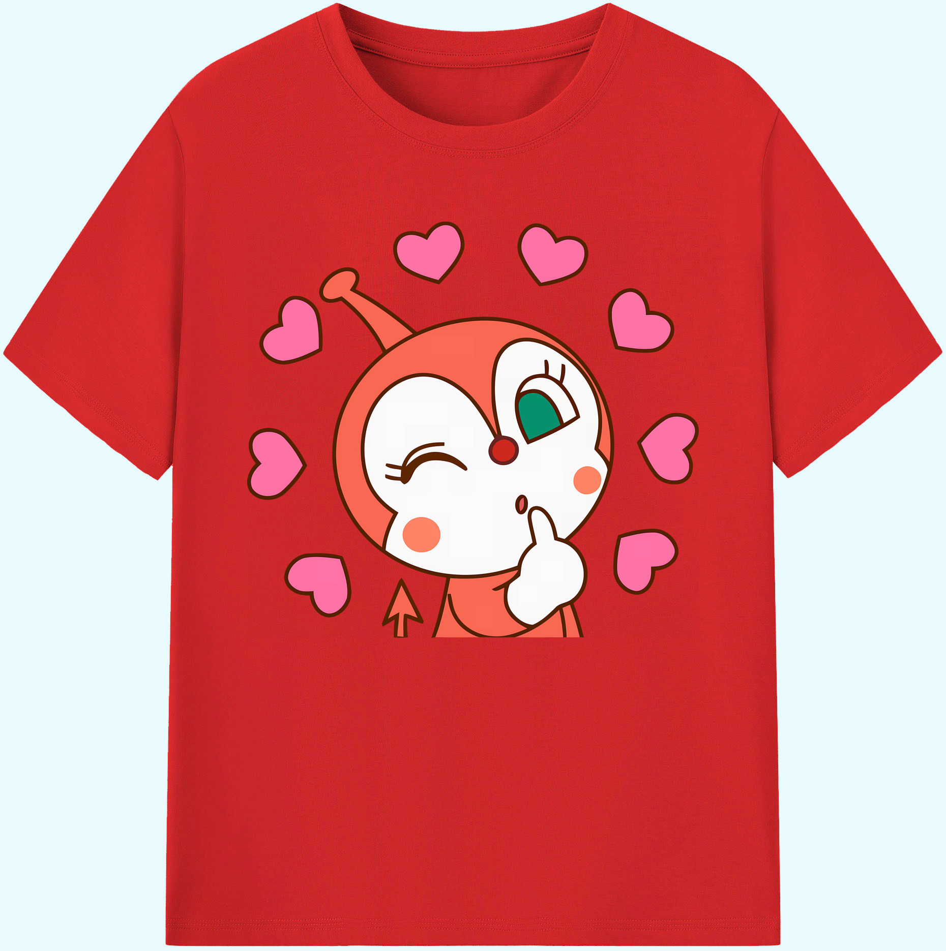 （画像用） アンパンマン Anpanman 綿100％ メンズ半袖Tシャツ｜肌触りやわらか＆通気性