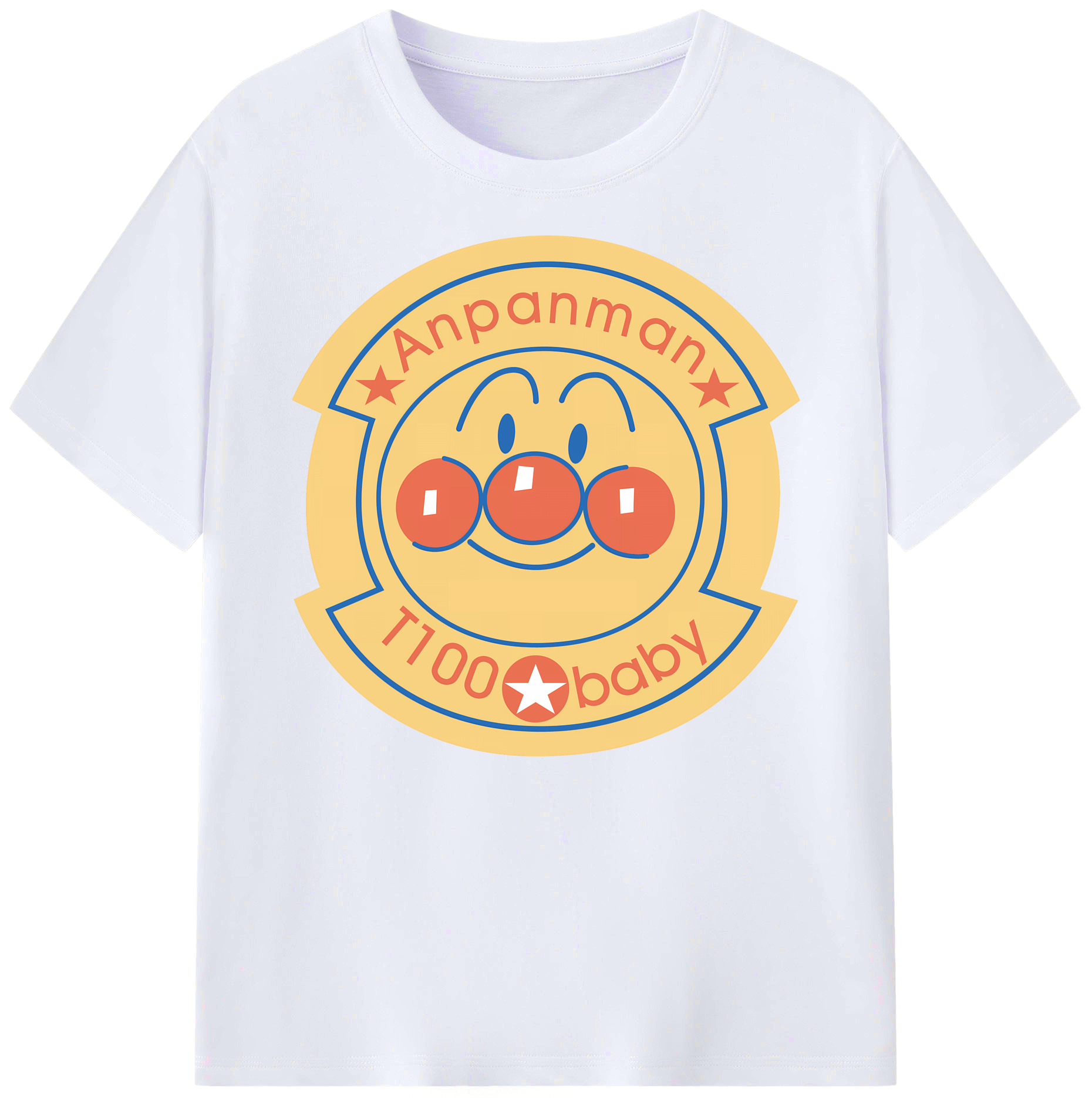 （画像用） アンパンマン Anpanman 綿100％ メンズ半袖Tシャツ｜肌触りやわらか＆通気性