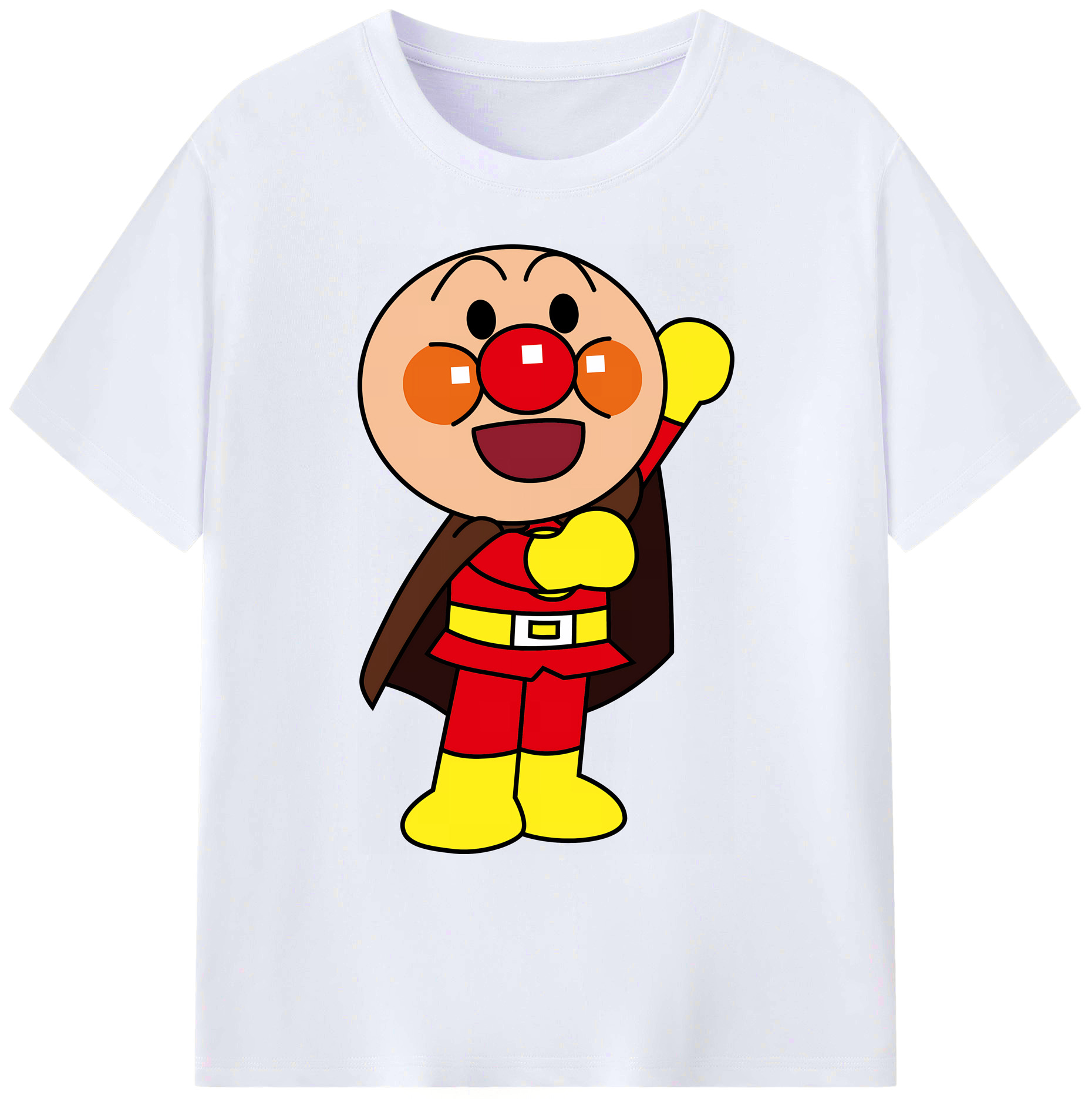 （画像用） アンパンマン Anpanman 綿100％ メンズ半袖Tシャツ｜肌触りやわらか＆通気性