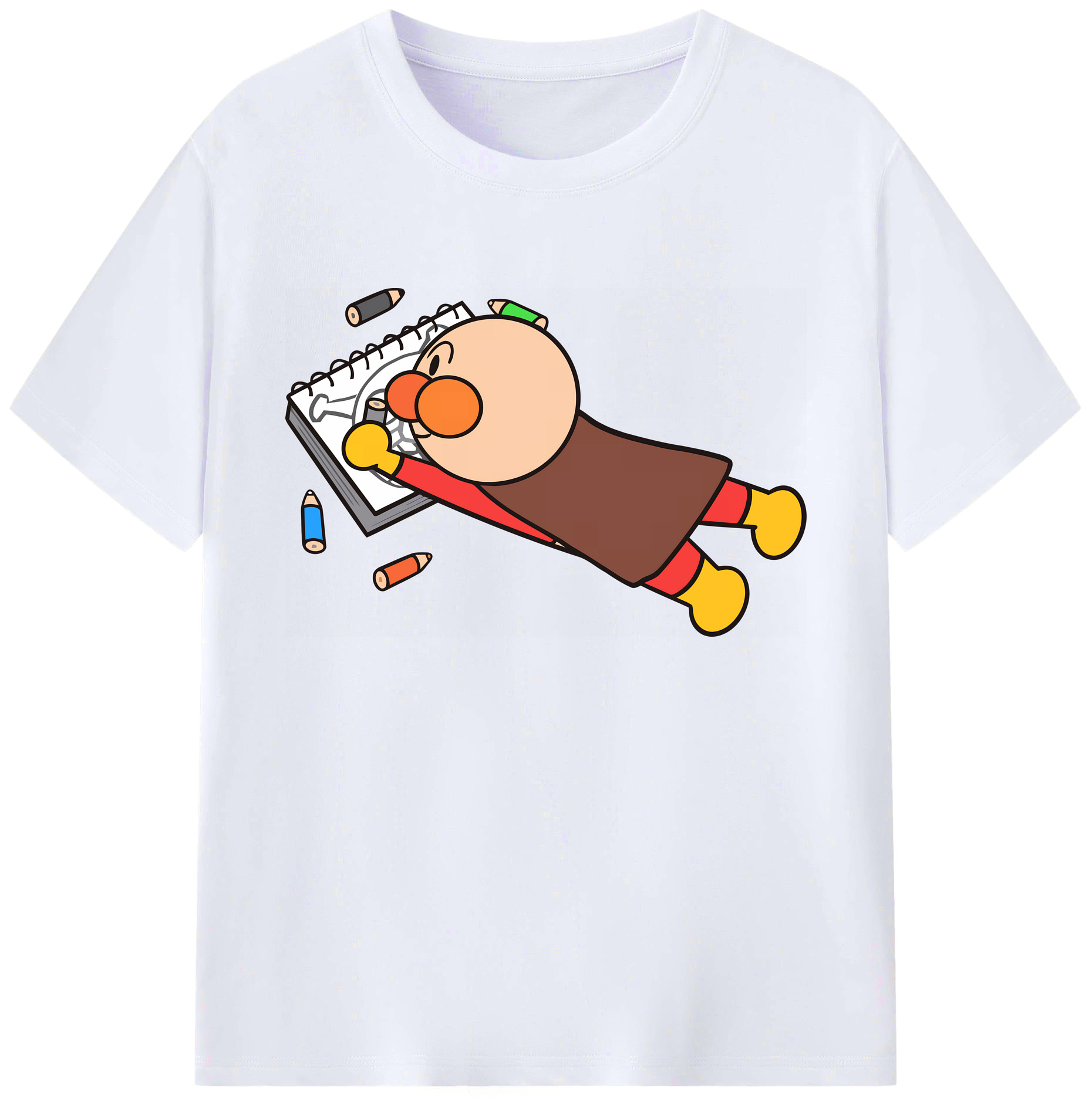 （画像用） アンパンマン Anpanman 綿100％ メンズ半袖Tシャツ｜肌触りやわらか＆通気性