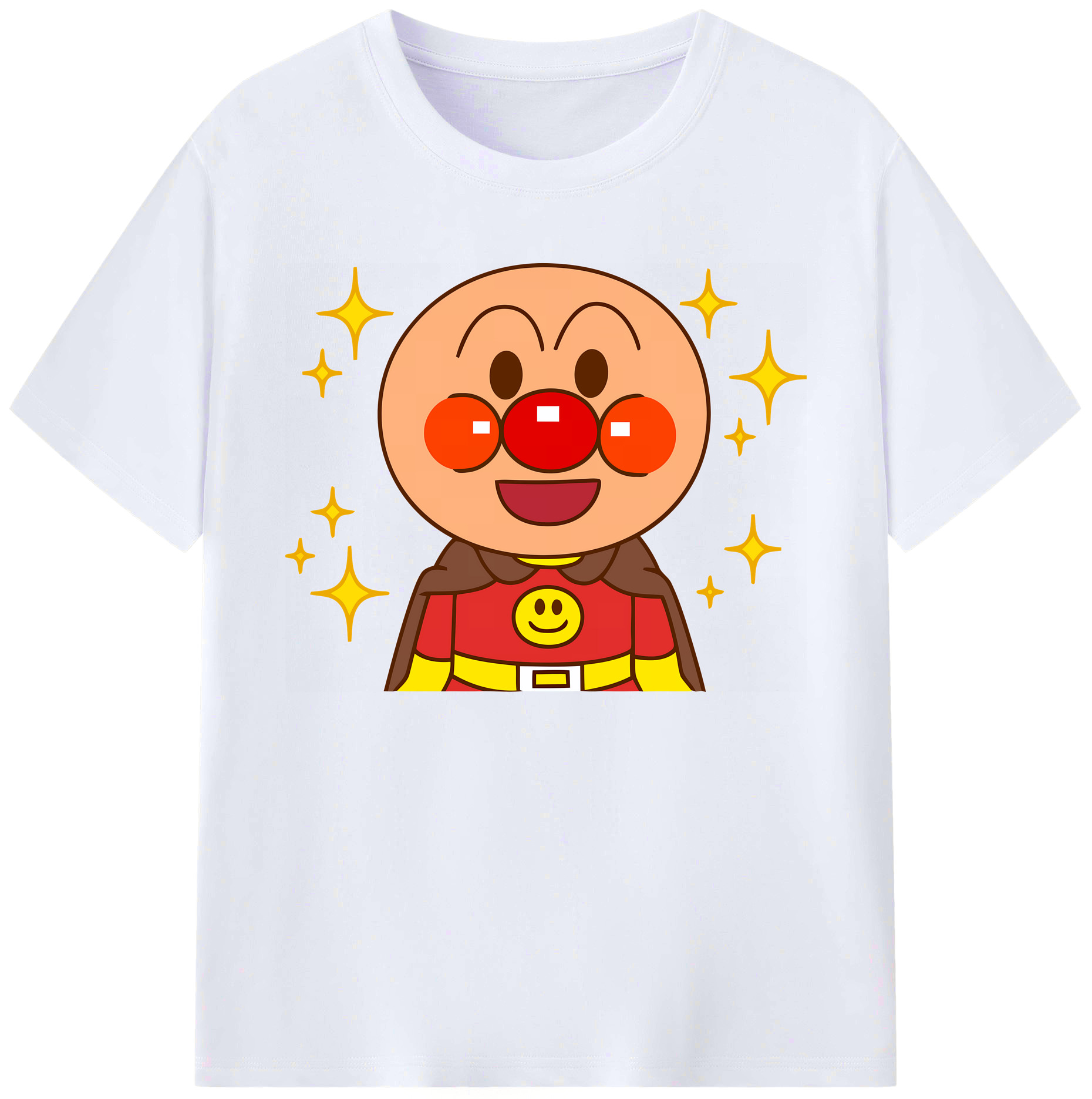 （画像用） アンパンマン Anpanman 綿100％ メンズ半袖Tシャツ｜肌触りやわらか＆通気性