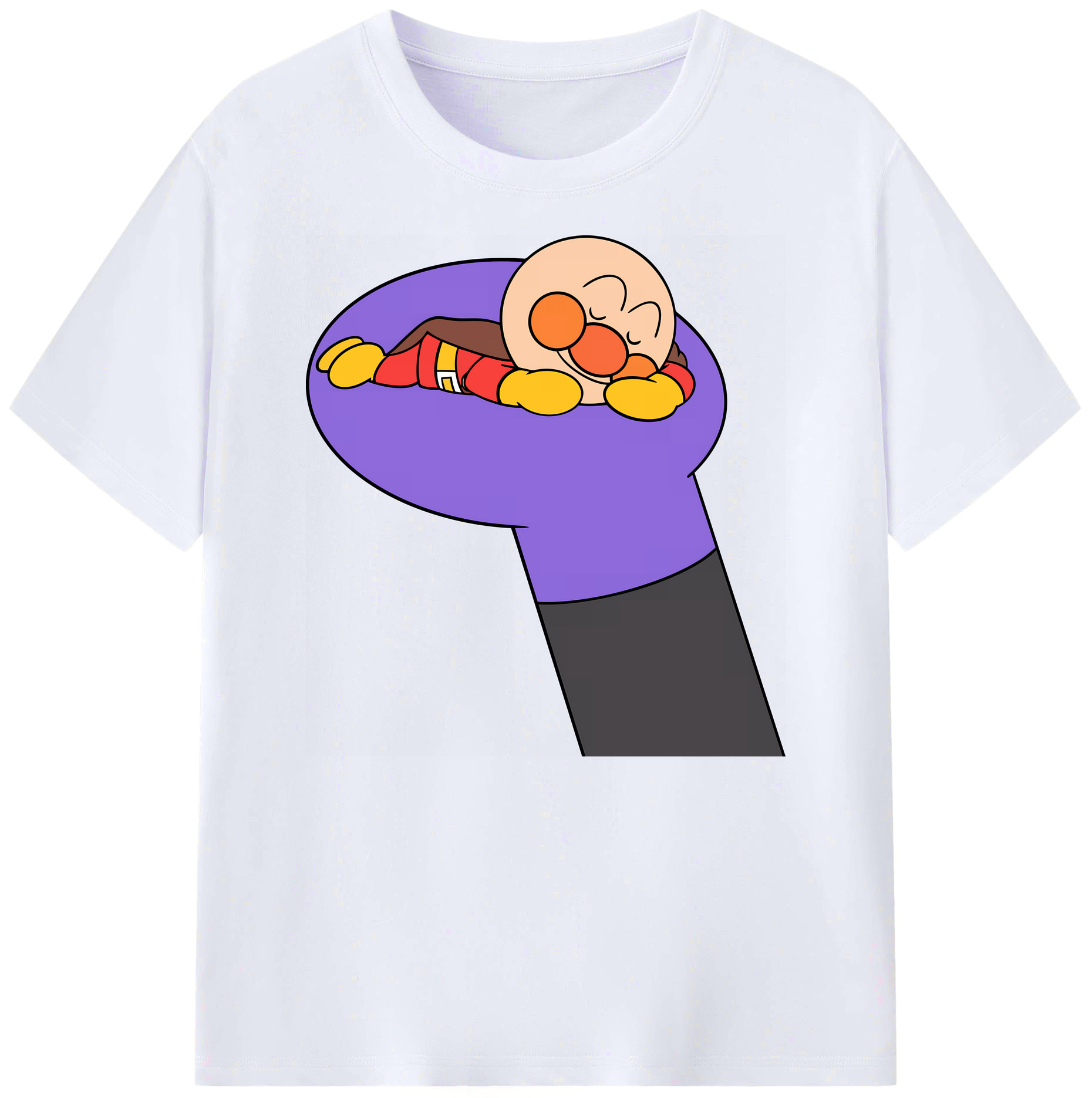 （画像用） アンパンマン Anpanman 綿100％ メンズ半袖Tシャツ｜肌触りやわらか＆通気性