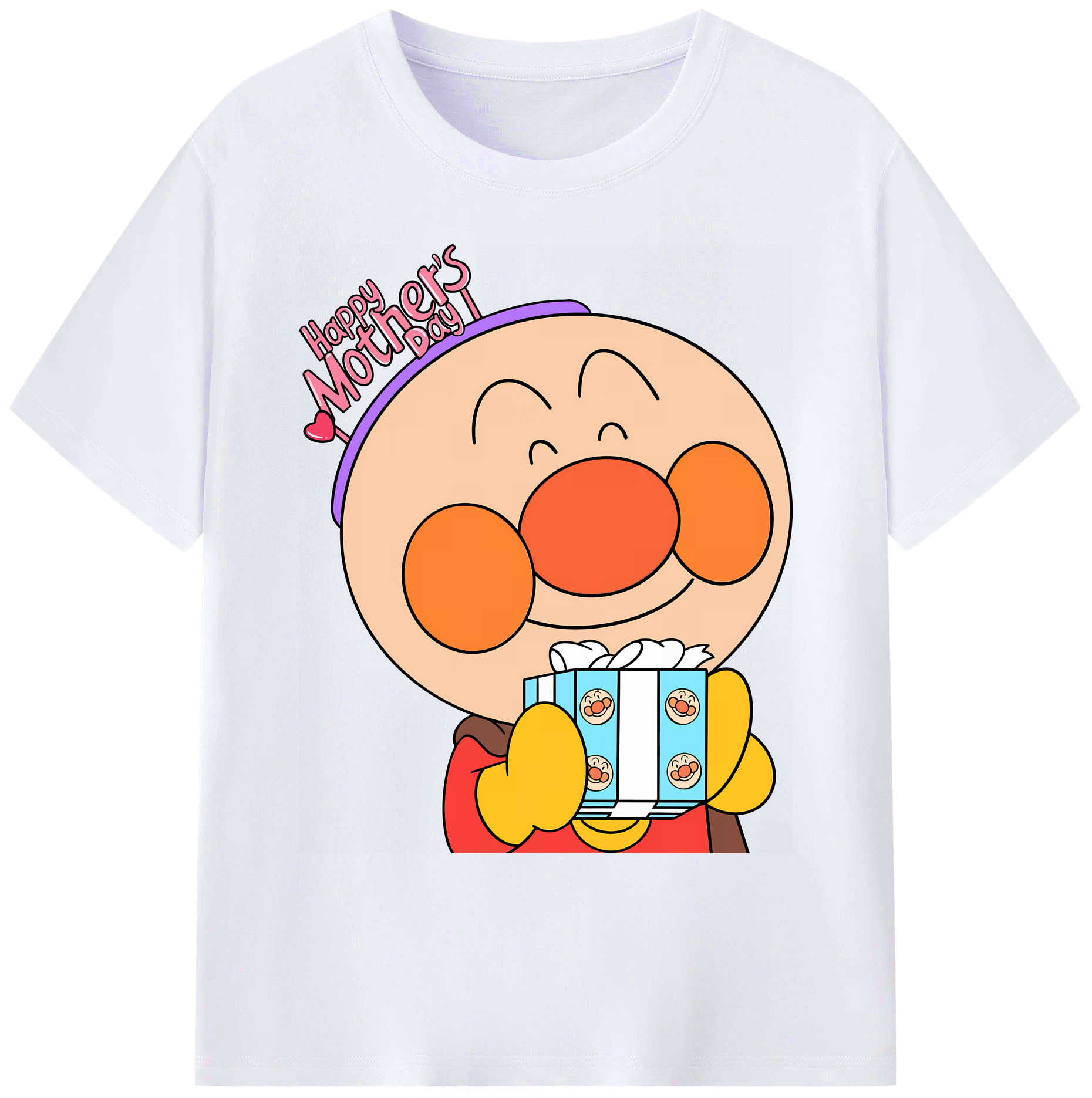 （画像用） アンパンマン Anpanman 綿100％ メンズ半袖Tシャツ｜肌触りやわらか＆通気性