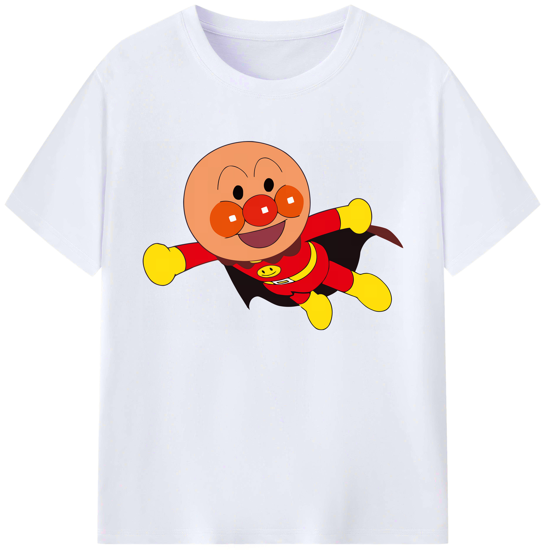（画像用） アンパンマン Anpanman 綿100％ メンズ半袖Tシャツ｜肌触りやわらか＆通気性