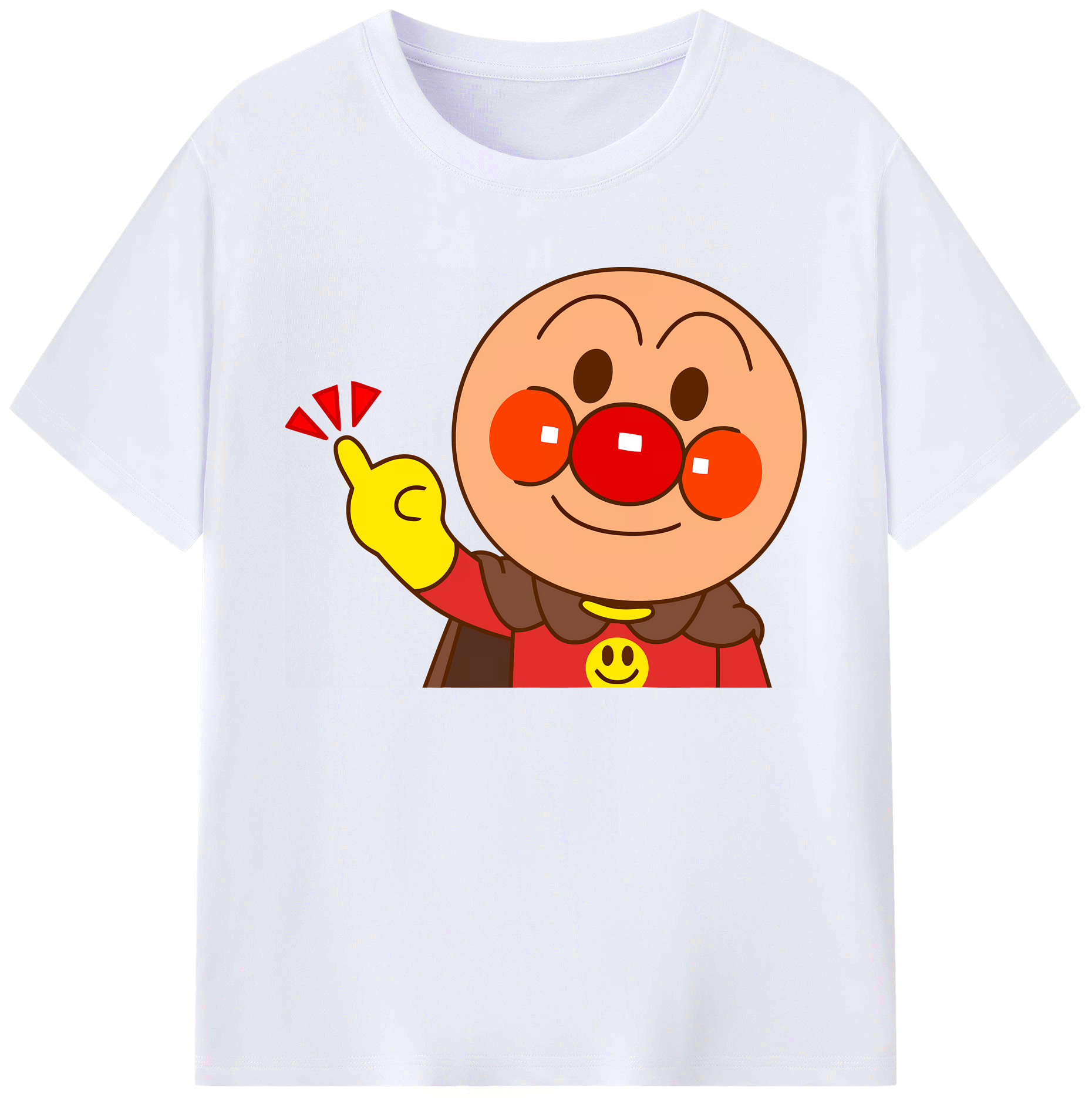 （画像用） アンパンマン Anpanman 綿100％ メンズ半袖Tシャツ｜肌触りやわらか＆通気性