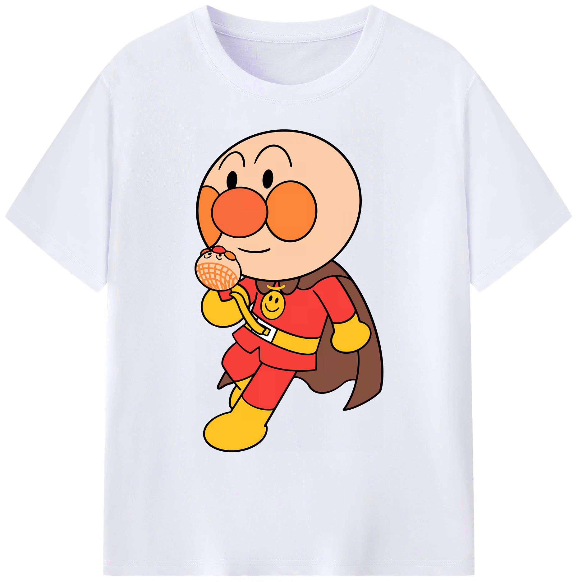 （画像用） アンパンマン Anpanman 綿100％ メンズ半袖Tシャツ｜肌触りやわらか＆通気性