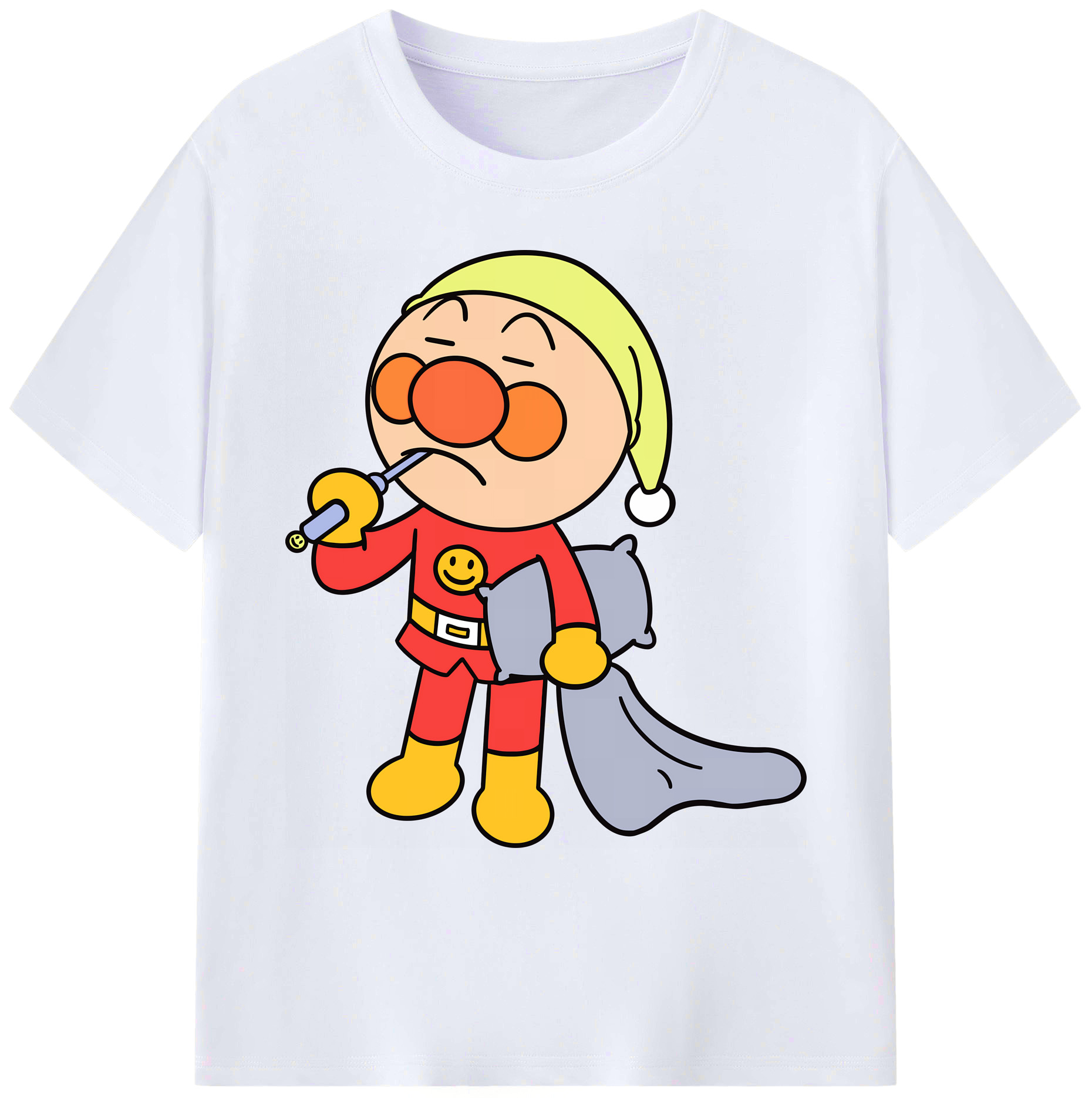 （画像用） アンパンマン Anpanman 綿100％ メンズ半袖Tシャツ｜肌触りやわらか＆通気性