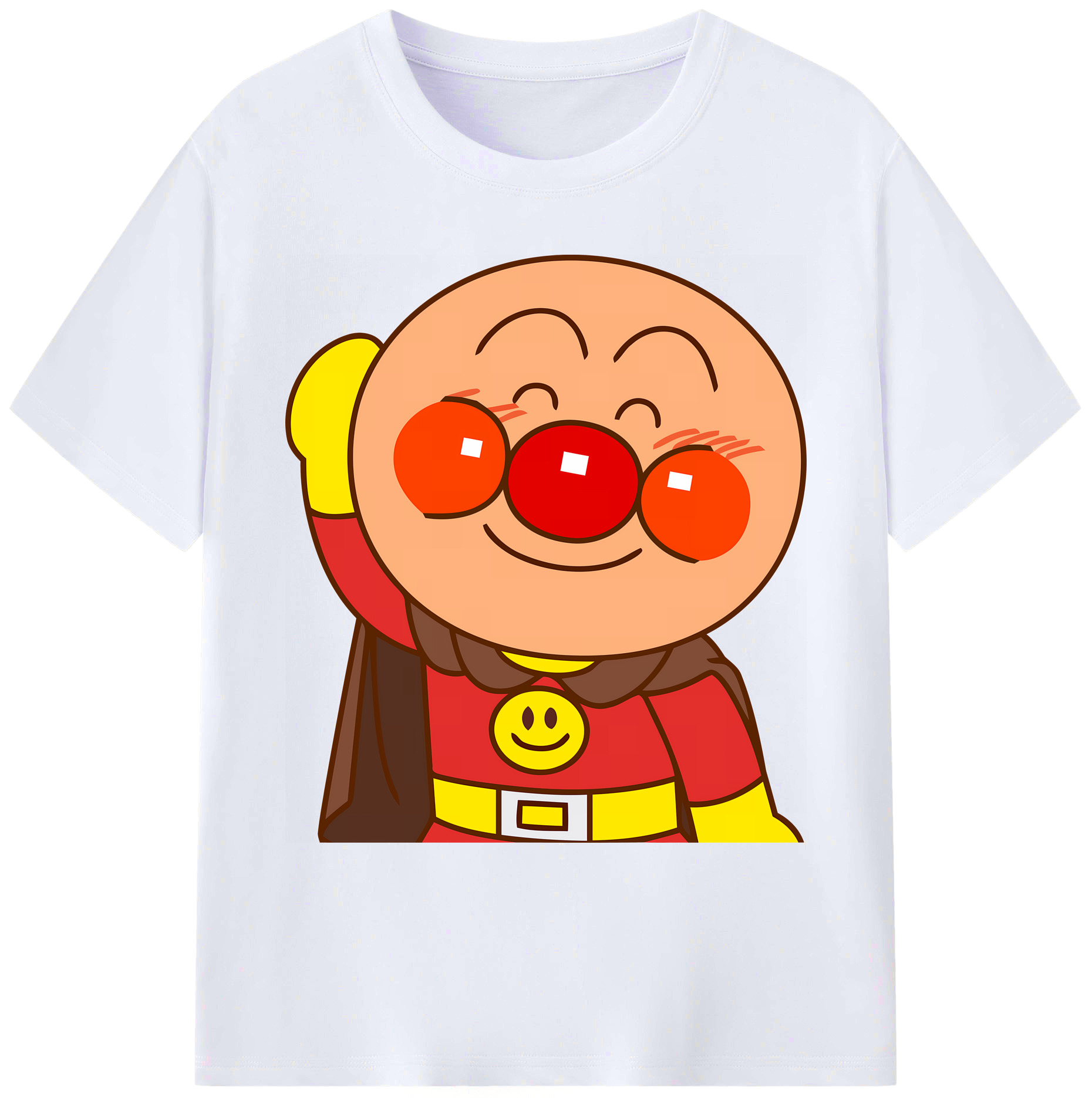 （画像用） アンパンマン Anpanman 綿100％ メンズ半袖Tシャツ｜肌触りやわらか＆通気性
