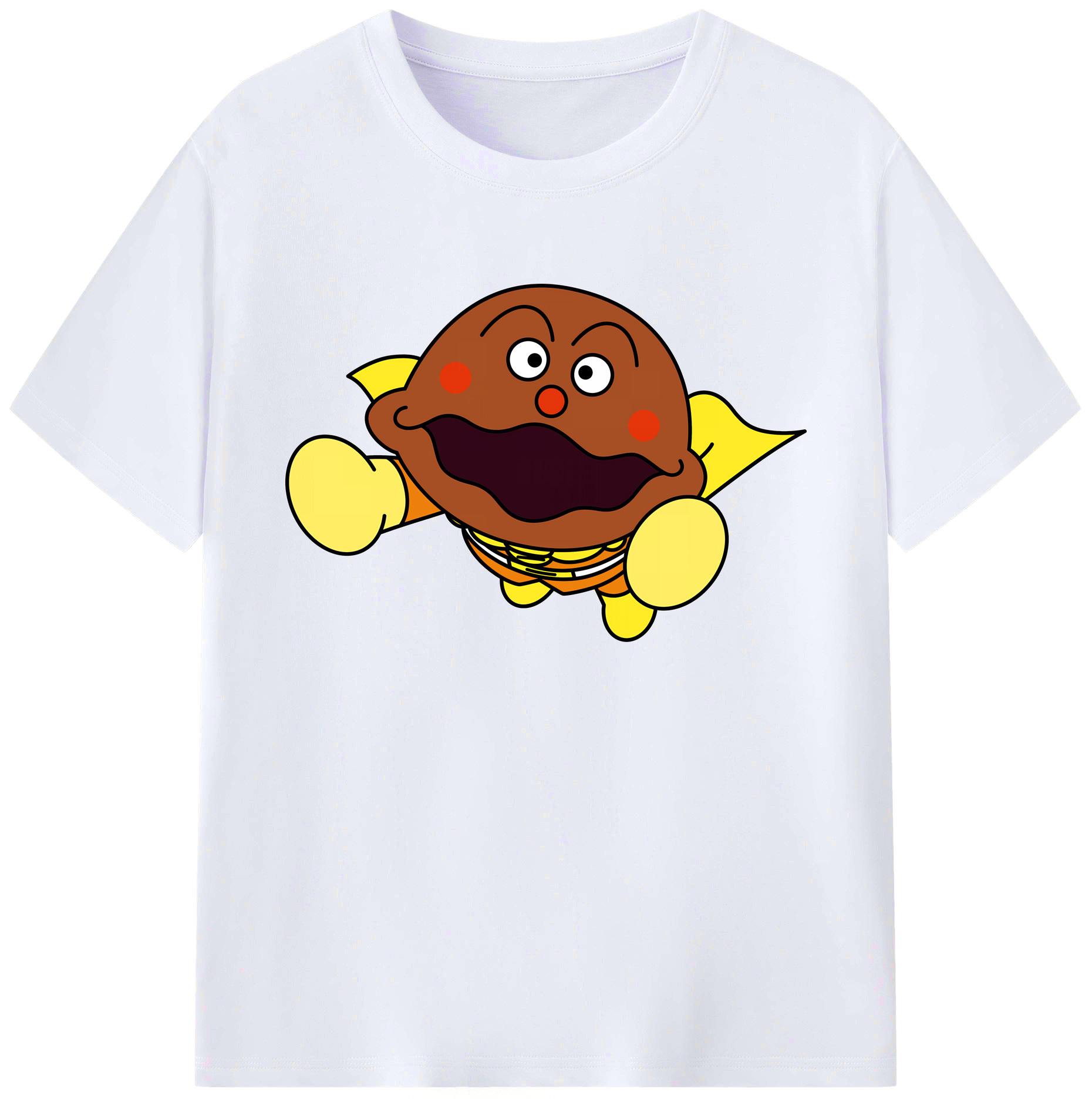 （画像用） アンパンマン Anpanman 綿100％ メンズ半袖Tシャツ｜肌触りやわらか＆通気性