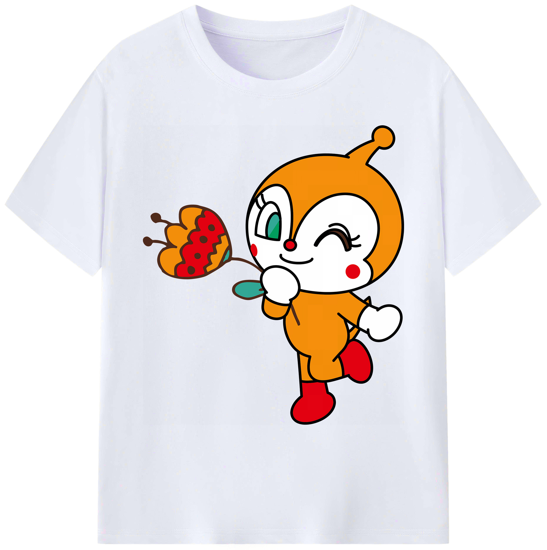 （画像用） アンパンマン Anpanman 綿100％ メンズ半袖Tシャツ｜肌触りやわらか＆通気性