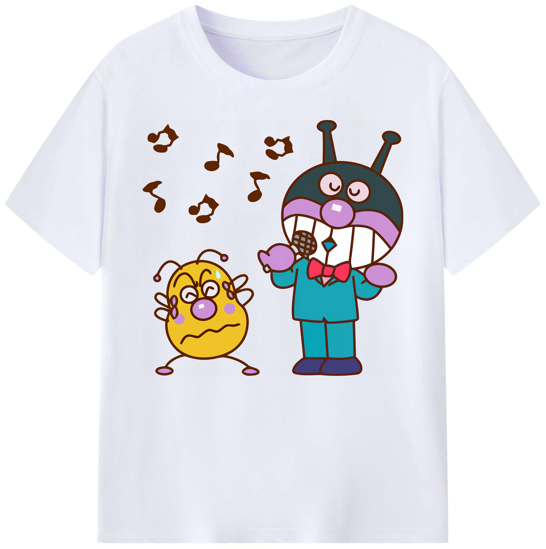 （画像用） アンパンマン Anpanman 綿100％ メンズ半袖Tシャツ｜肌触りやわらか＆通気性