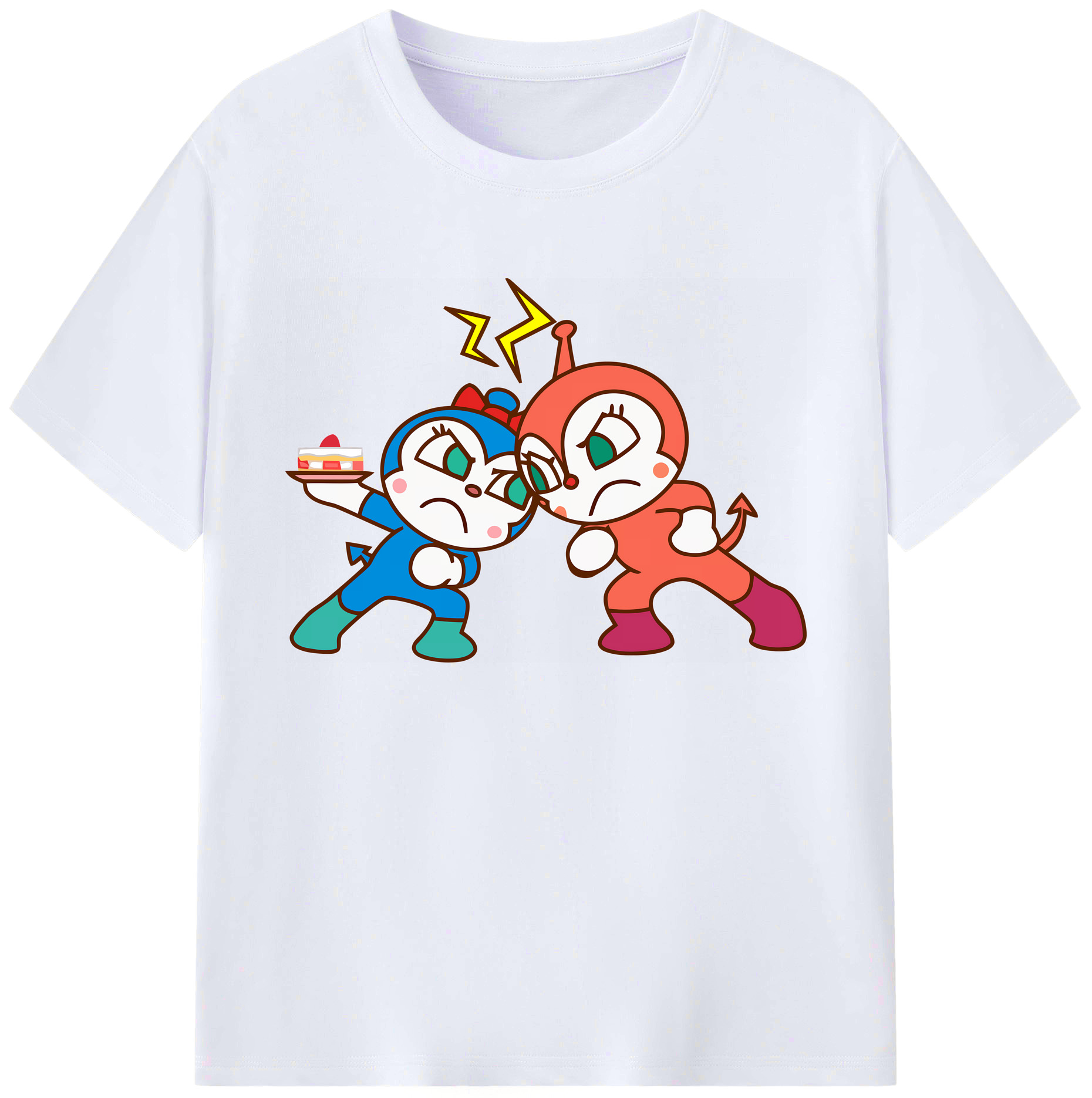 （画像用） アンパンマン Anpanman 綿100％ メンズ半袖Tシャツ｜肌触りやわらか＆通気性