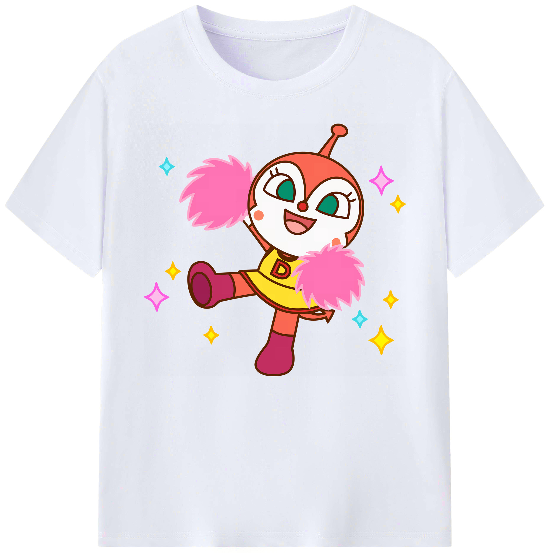 （画像用） アンパンマン Anpanman 綿100％ メンズ半袖Tシャツ｜肌触りやわらか＆通気性