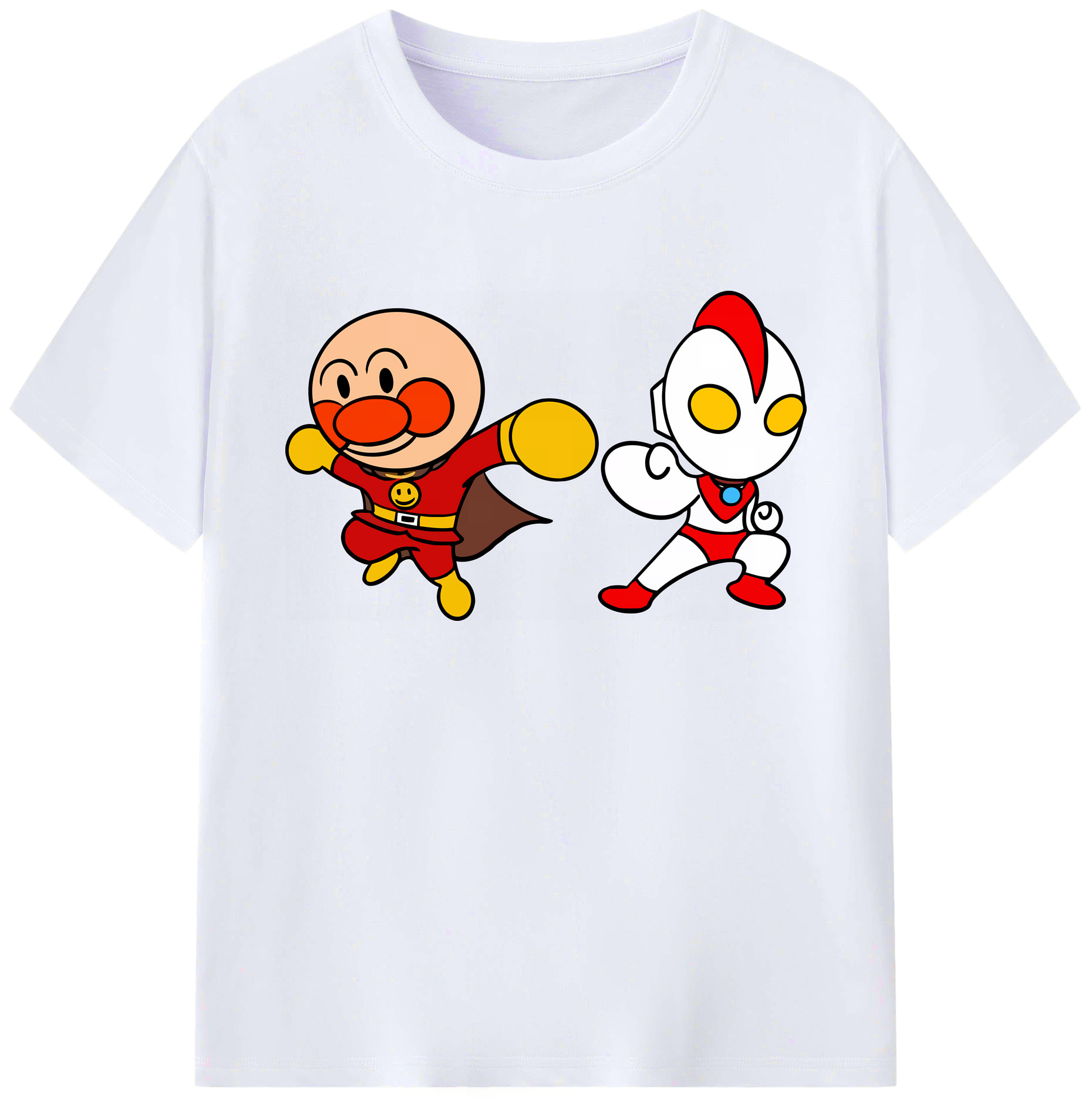 （画像用） アンパンマン Anpanman 綿100％ メンズ半袖Tシャツ｜肌触りやわらか＆通気性
