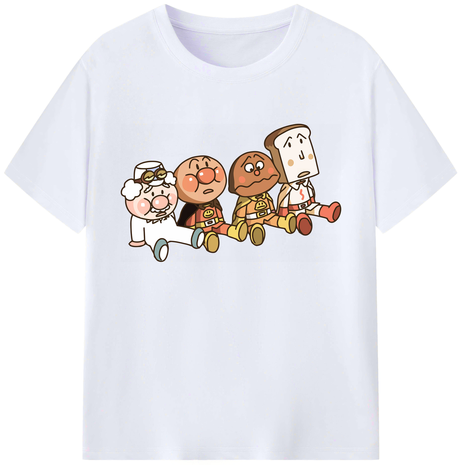 （画像用） アンパンマン Anpanman 綿100％ メンズ半袖Tシャツ｜肌触りやわらか＆通気性