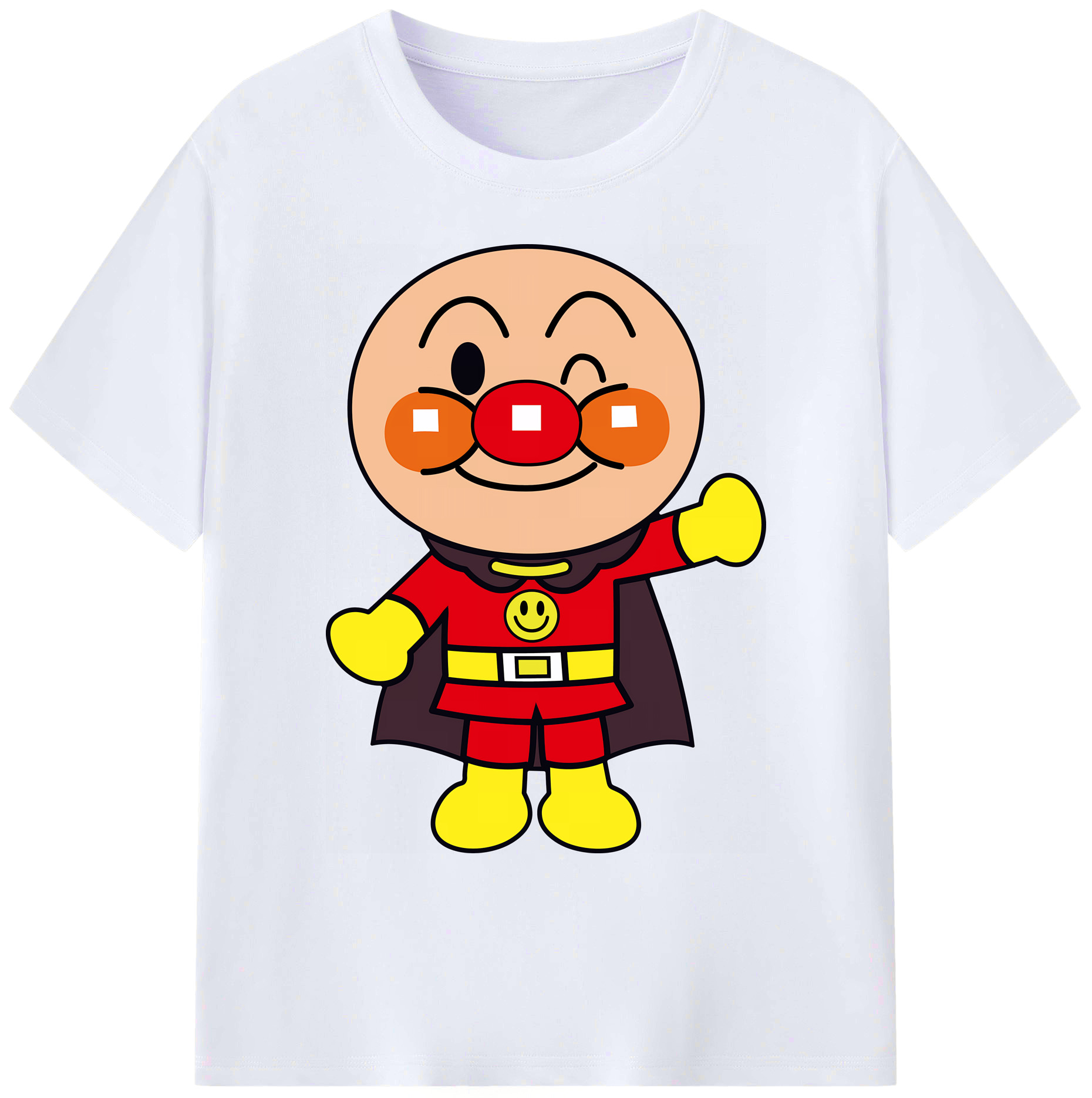 （画像用） アンパンマン Anpanman 綿100％ メンズ半袖Tシャツ｜肌触りやわらか＆通気性