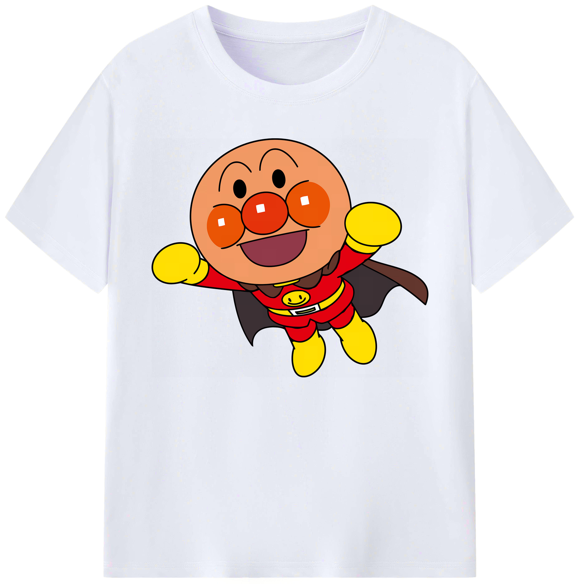 （画像用） アンパンマン Anpanman 綿100％ メンズ半袖Tシャツ｜肌触りやわらか＆通気性