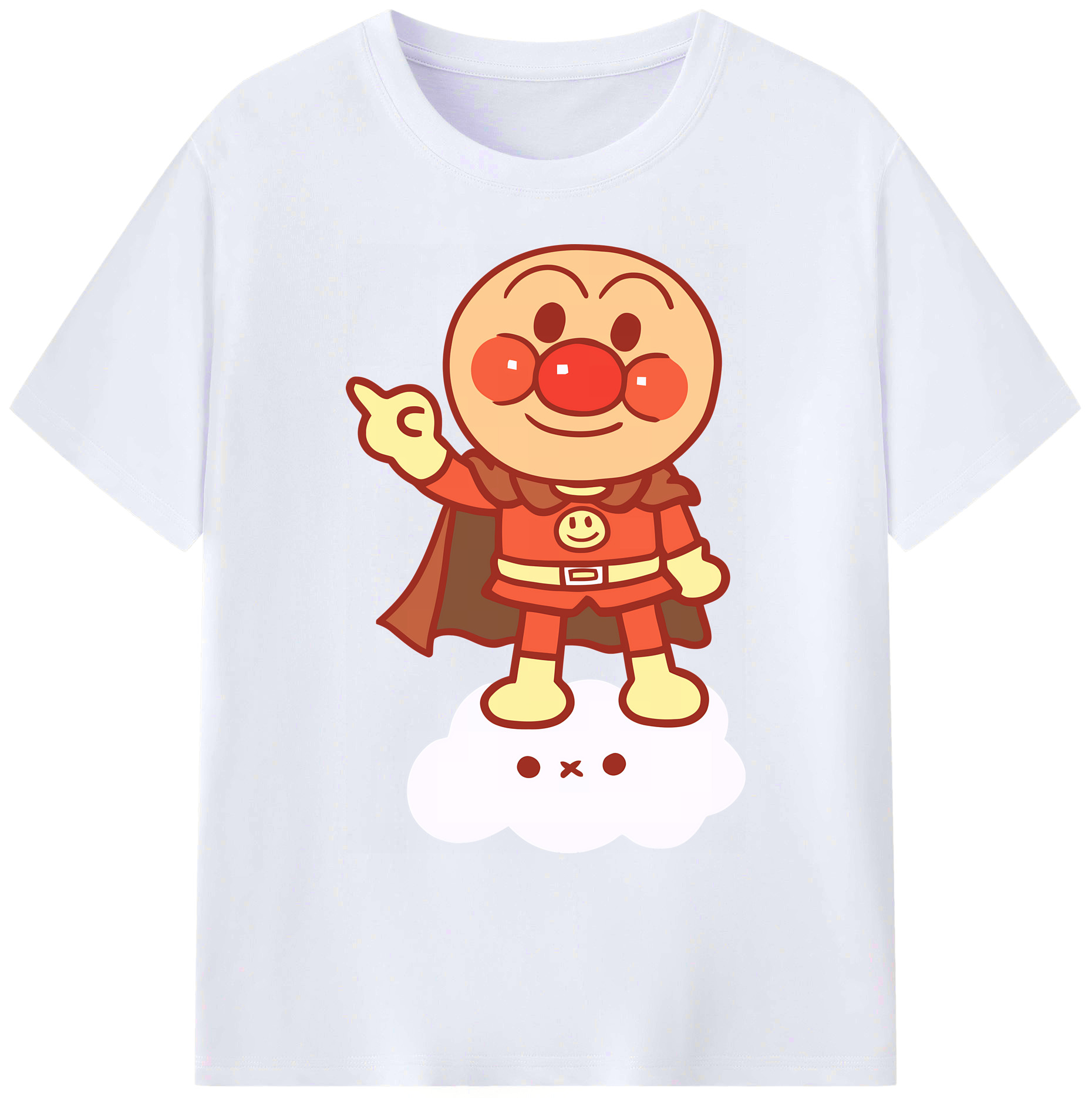 （画像用） アンパンマン Anpanman 綿100％ メンズ半袖Tシャツ｜肌触りやわらか＆通気性