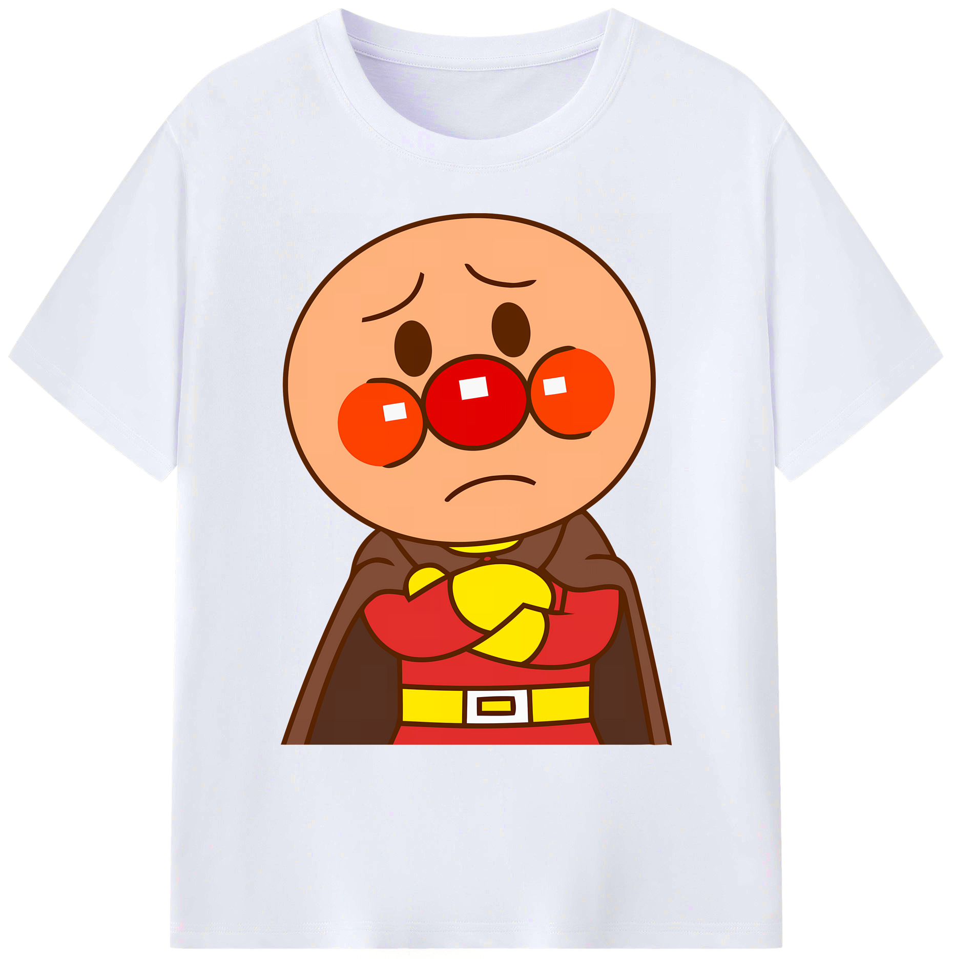 （画像用） アンパンマン Anpanman 綿100％ メンズ半袖Tシャツ｜肌触りやわらか＆通気性