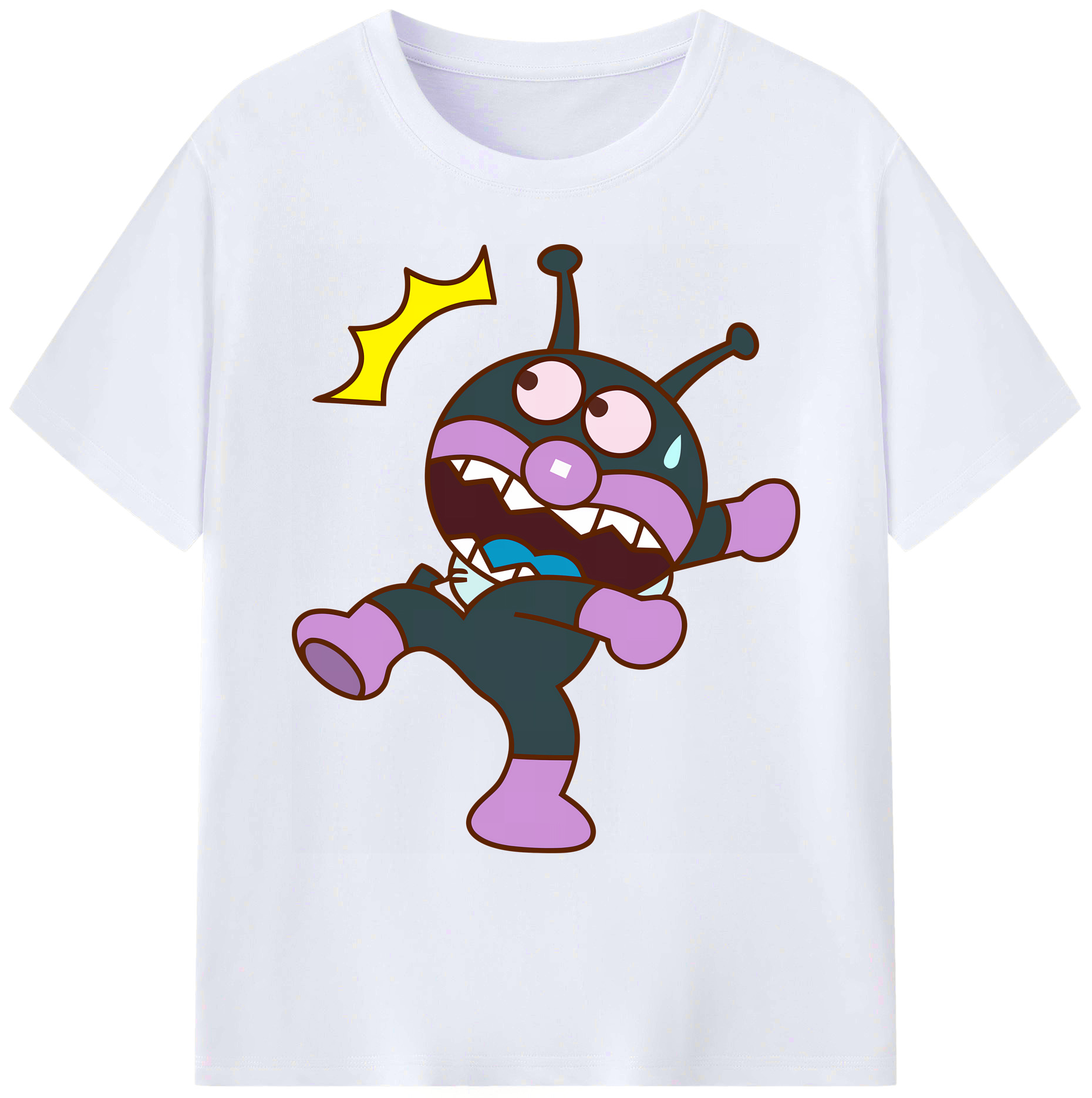 （画像用） アンパンマン Anpanman 綿100％ メンズ半袖Tシャツ｜肌触りやわらか＆通気性