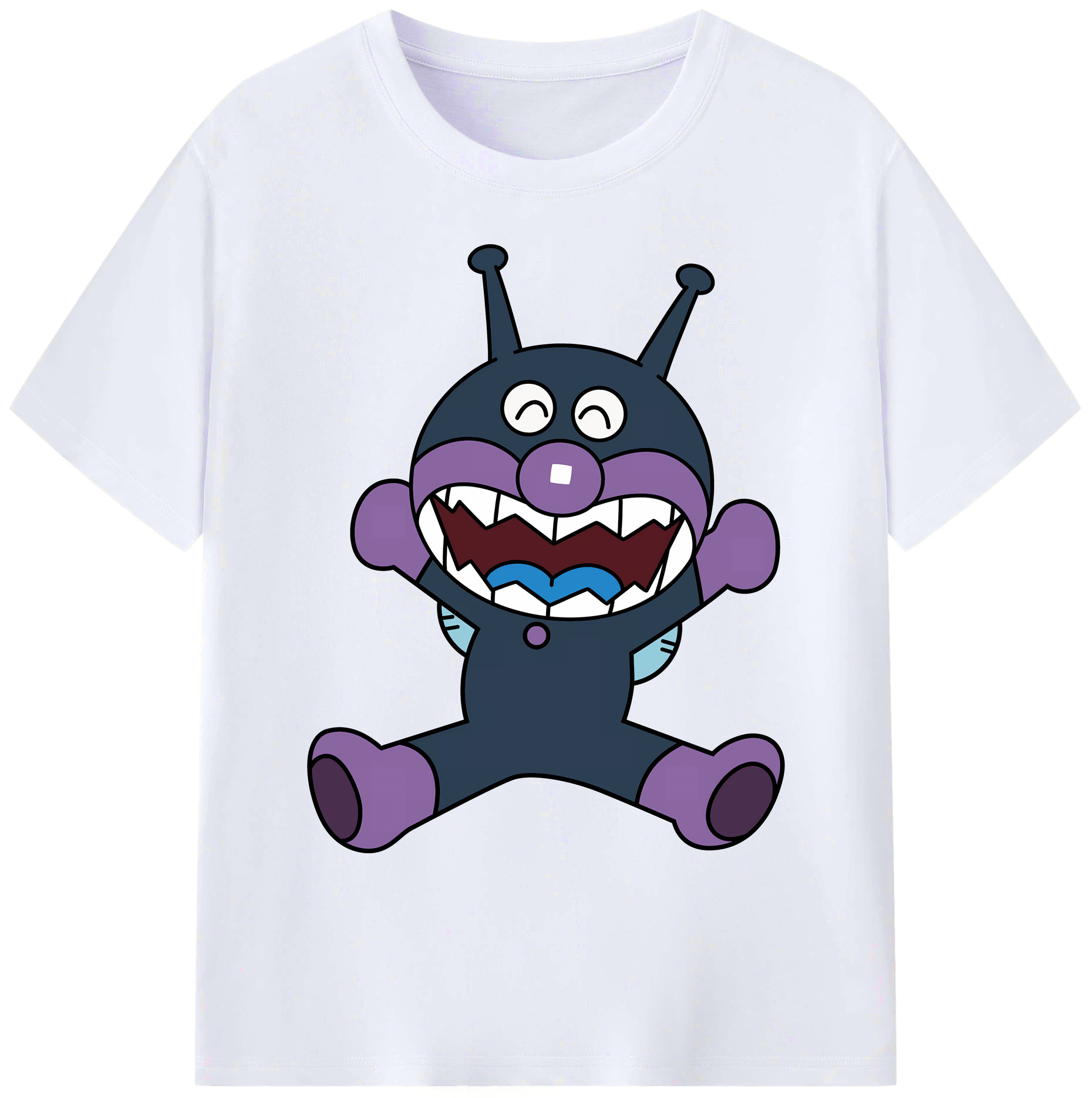 （画像用） アンパンマン Anpanman 綿100％ メンズ半袖Tシャツ｜肌触りやわらか＆通気性
