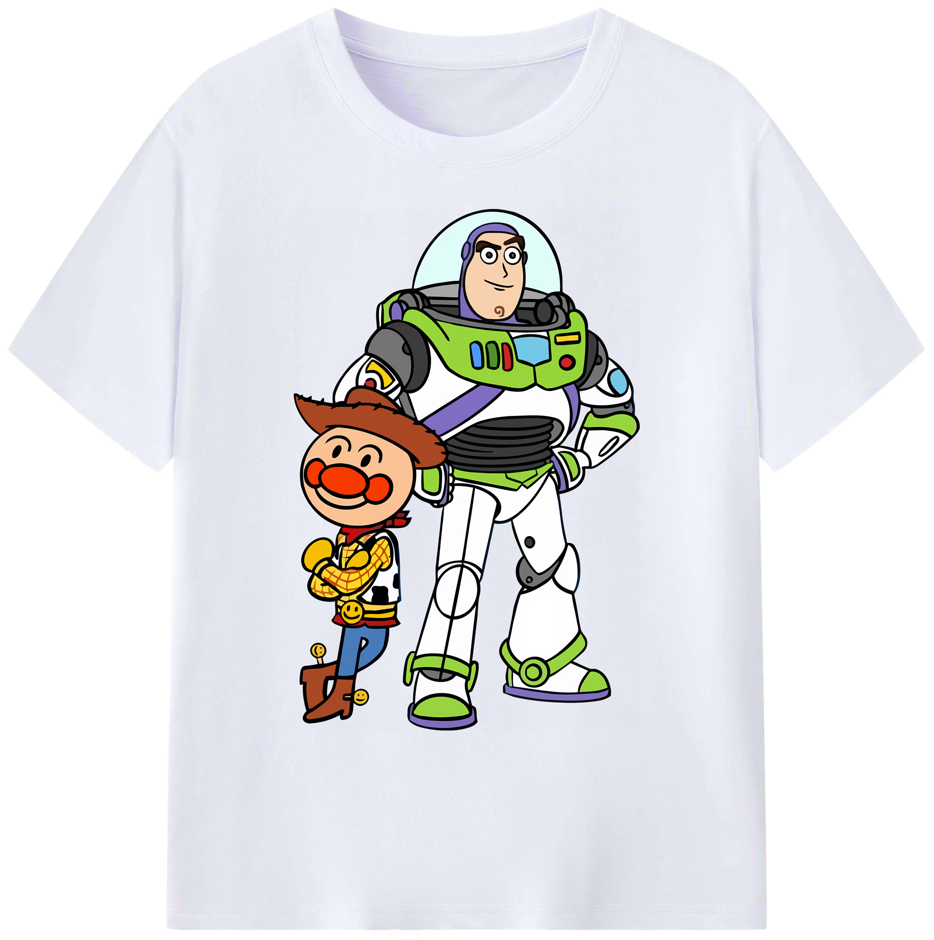 （画像用） アンパンマン Anpanman 綿100％ メンズ半袖Tシャツ｜肌触りやわらか＆通気性