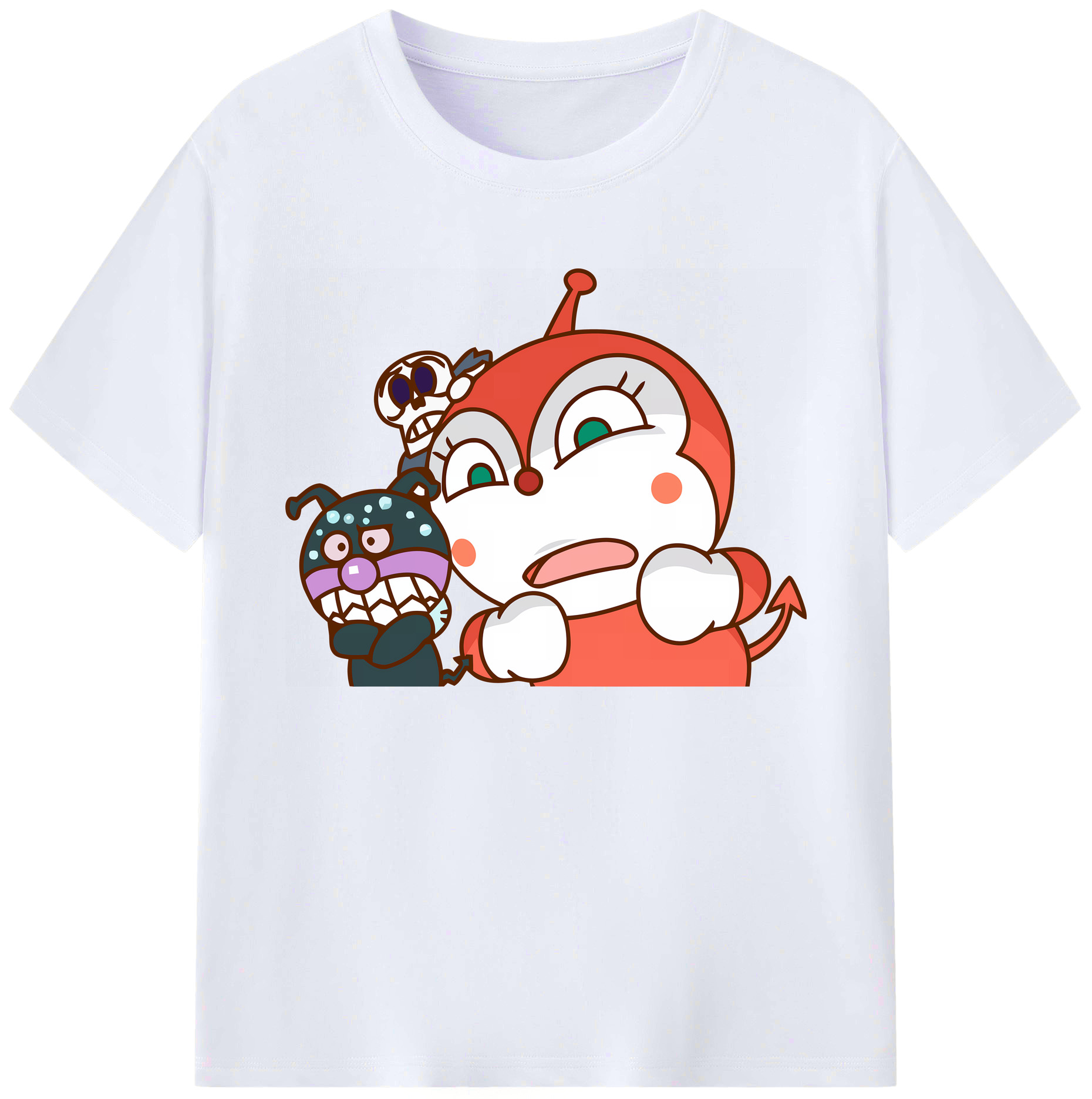 （画像用） アンパンマン Anpanman 綿100％ メンズ半袖Tシャツ｜肌触りやわらか＆通気性