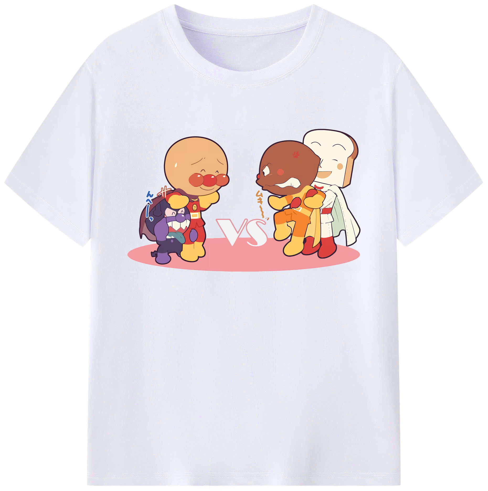 （画像用） アンパンマン Anpanman 綿100％ メンズ半袖Tシャツ｜肌触りやわらか＆通気性