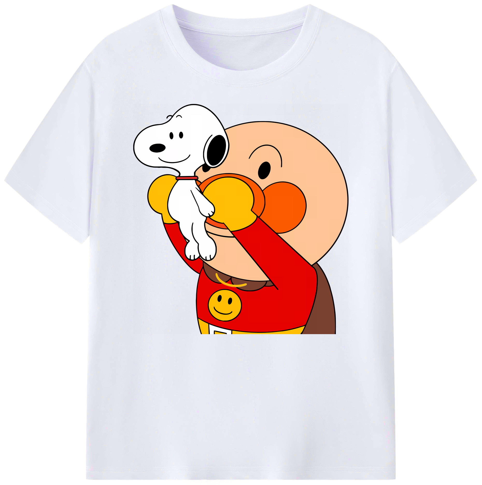 （画像用） アンパンマン Anpanman 綿100％ メンズ半袖Tシャツ｜肌触りやわらか＆通気性