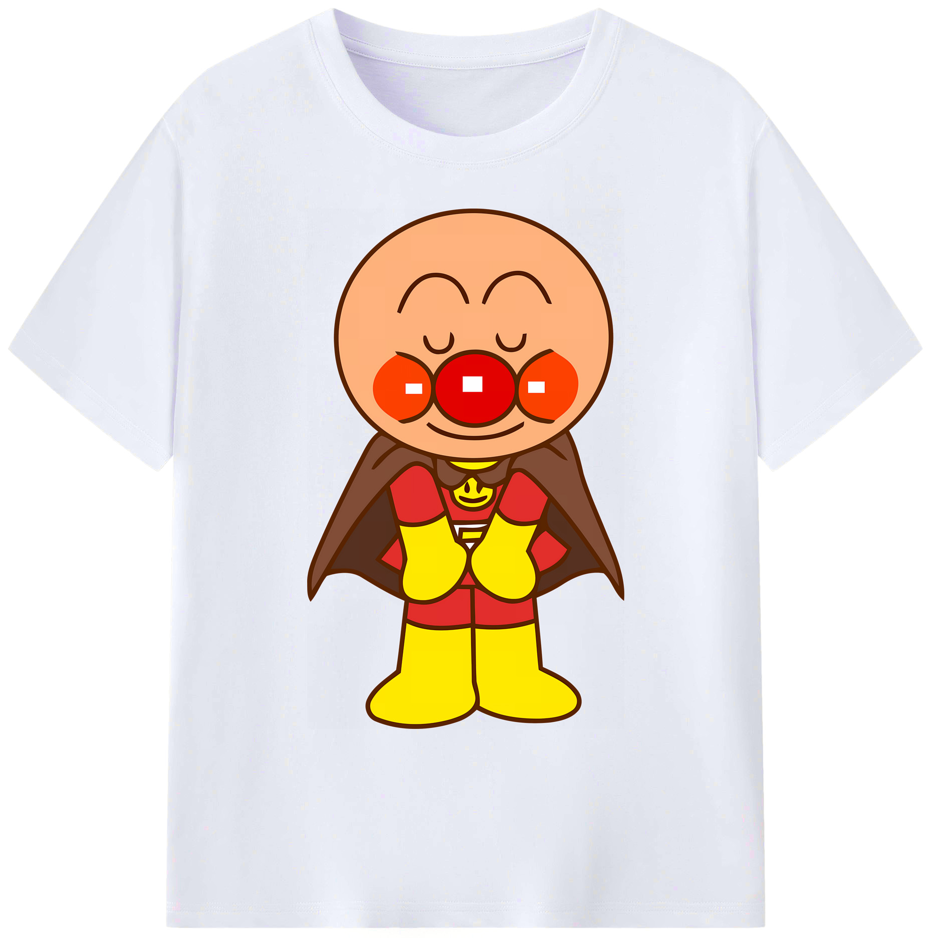（画像用） アンパンマン Anpanman 綿100％ メンズ半袖Tシャツ｜肌触りやわらか＆通気性